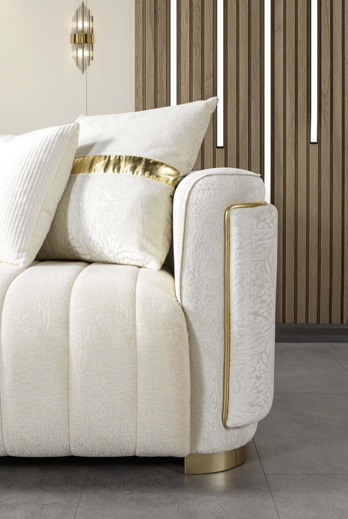Avanos Cream Sofa - Ornate Home