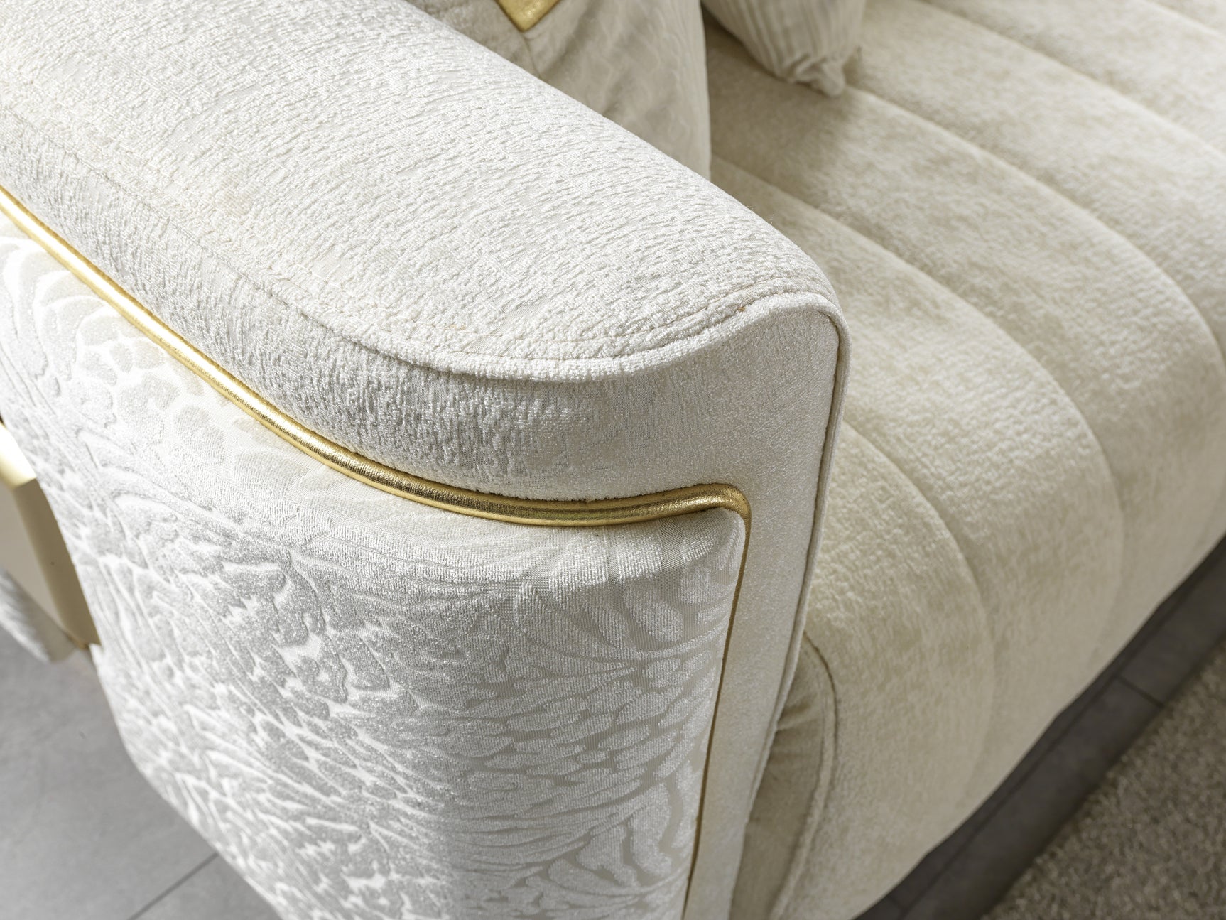 Avanos Cream Loveseat - Ornate Home