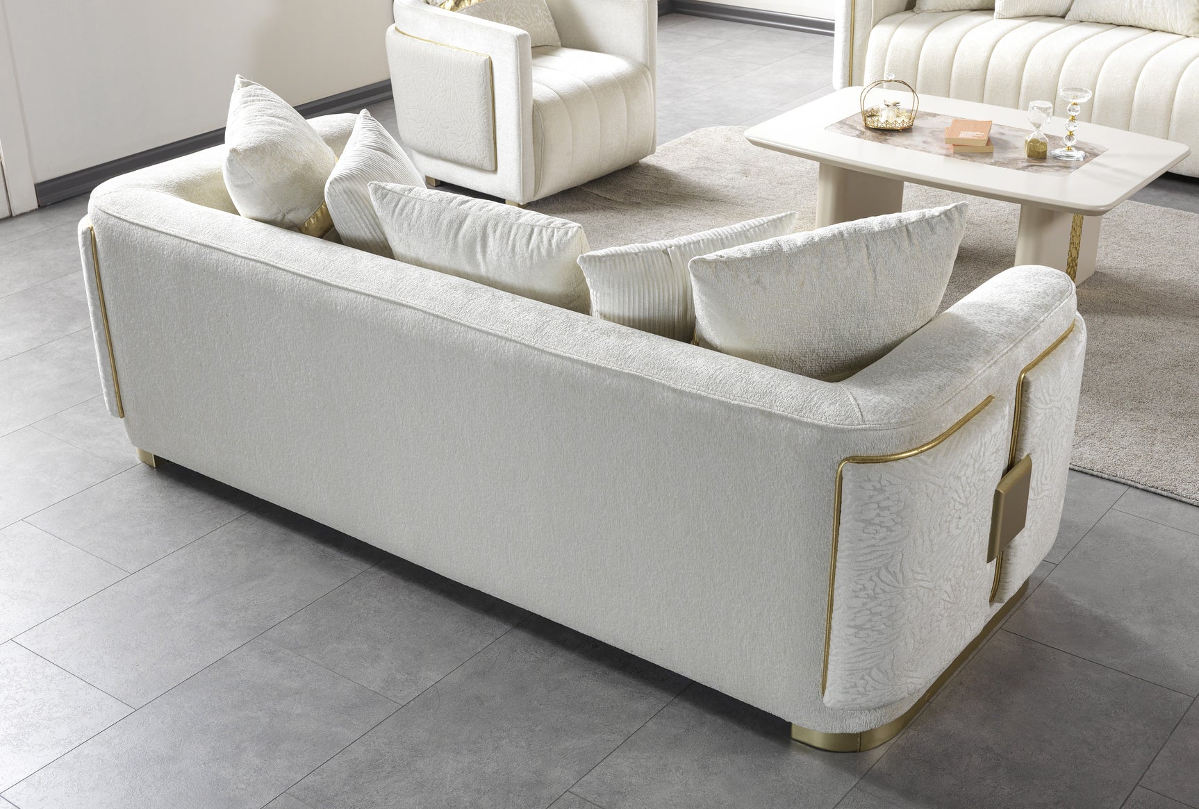 Avanos Cream Sofa - Ornate Home