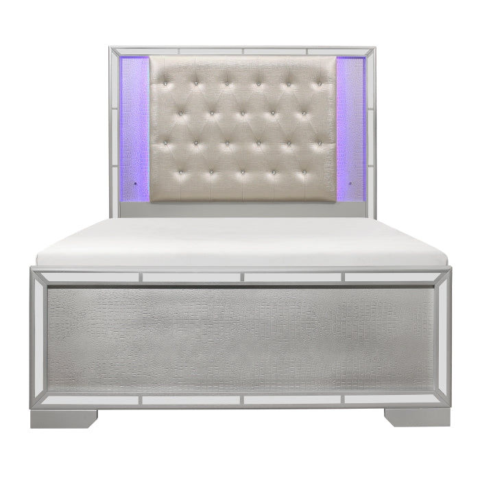 Aveline Silver California King Bed - Ornate Home