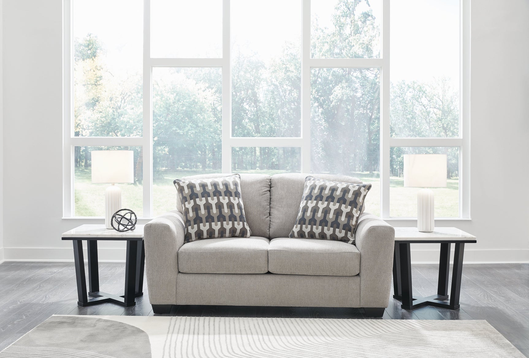 Avenal Park Flannel Sofa and 2 Loveseats (Online Special Price) - Ornate Home