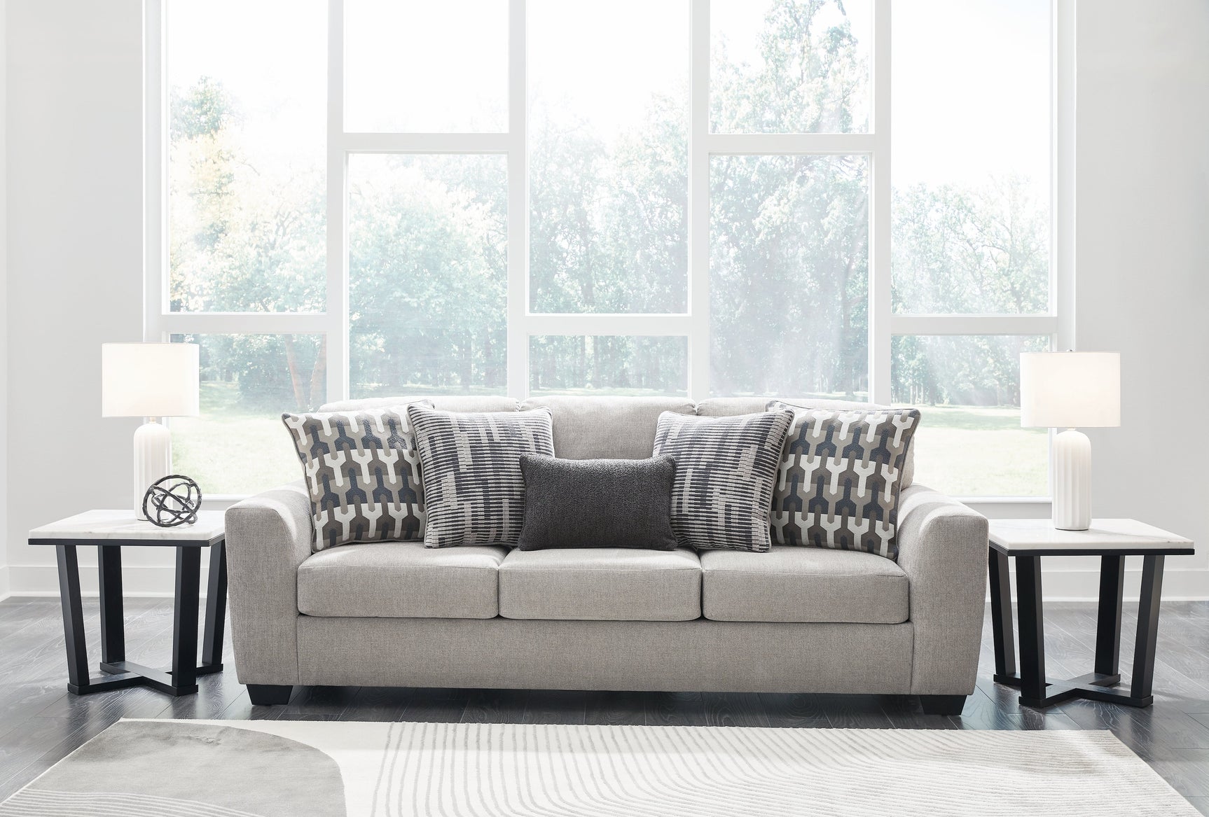 Avenal Park Flannel Sofa and 2 Loveseats (Online Special Price) - Ornate Home