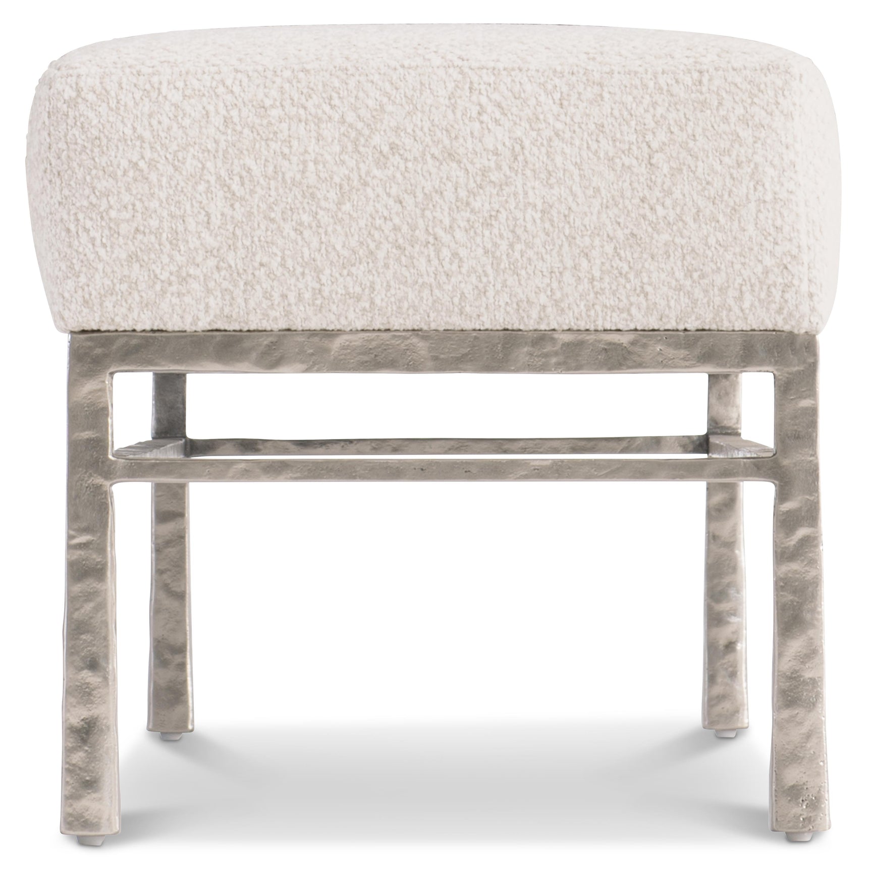 Aventura Beige/Frosted Nickel Bench - Ornate Home