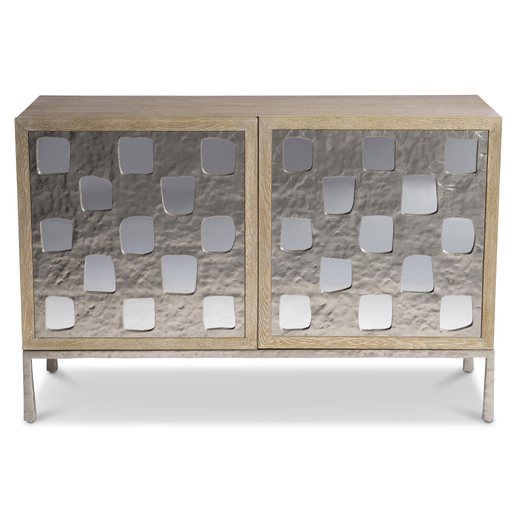 Aventura Door Frosted Nickel Chest - Ornate Home