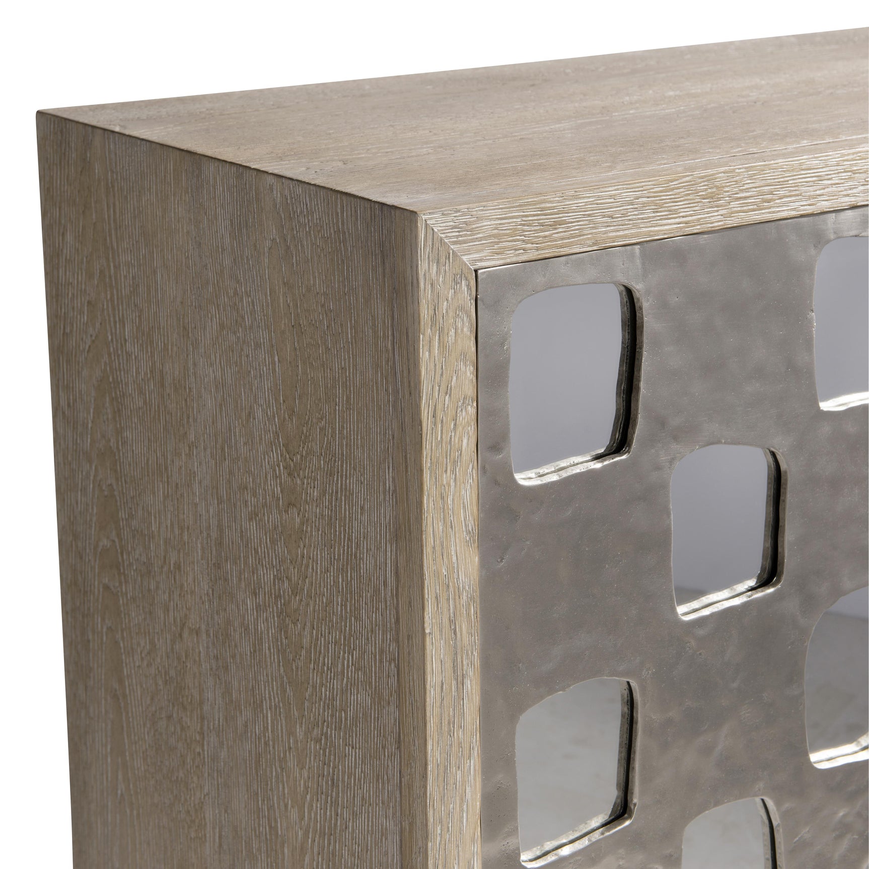 Aventura Door Frosted Nickel Chest - Ornate Home