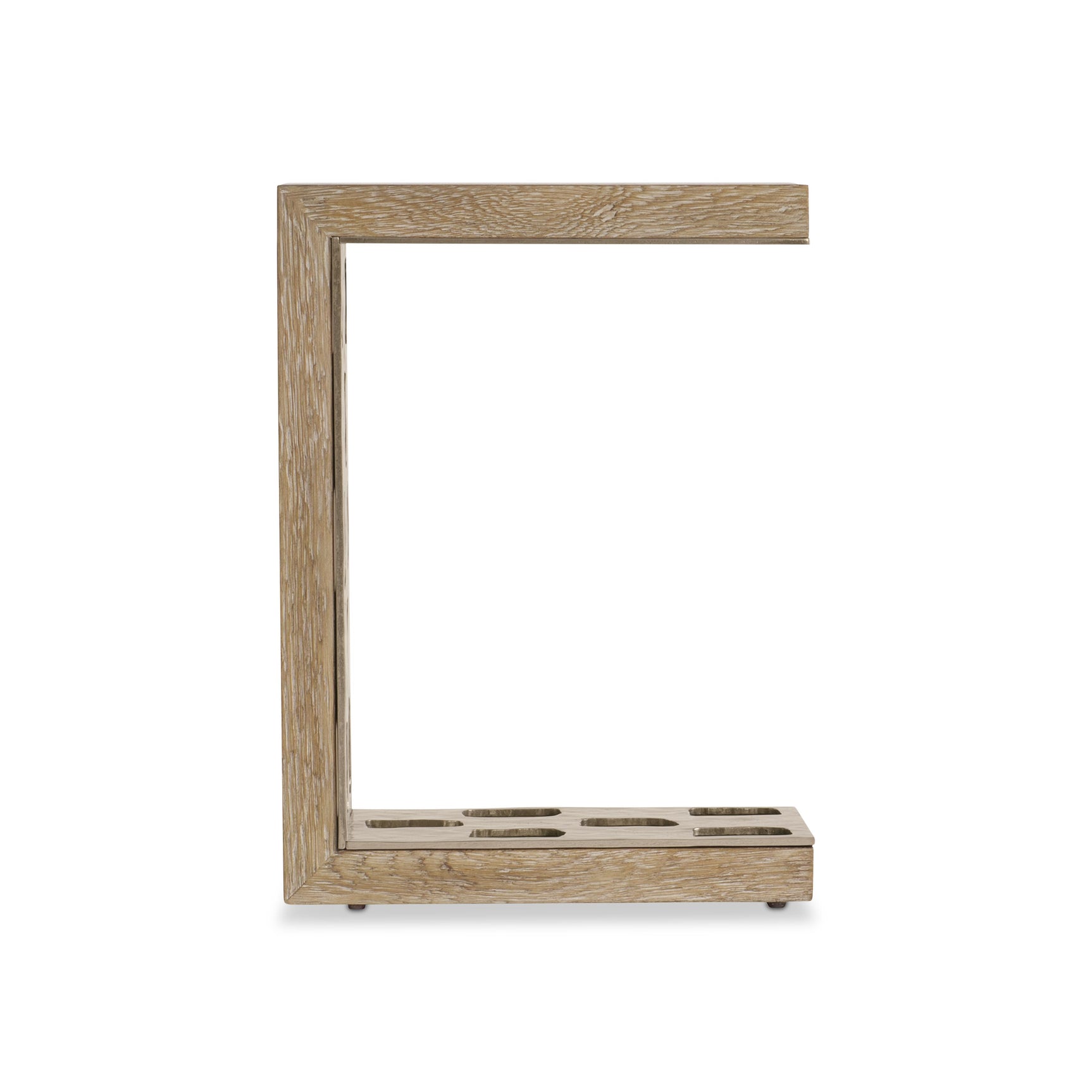 Aventura Frosted Nickel/Marcona Accent Table - Ornate Home