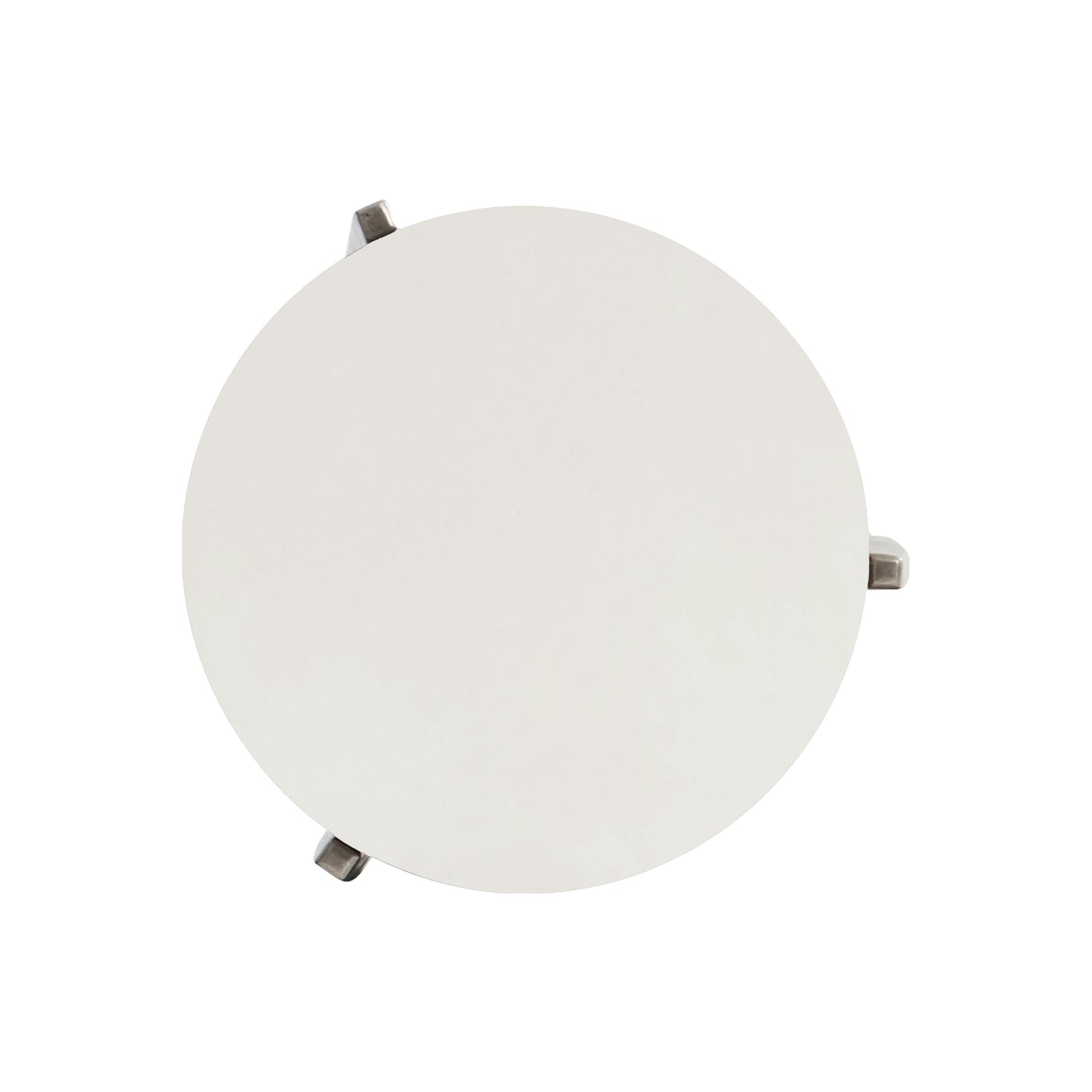 Aventura Frosted Nickel/Tusk Accent Table - Ornate Home