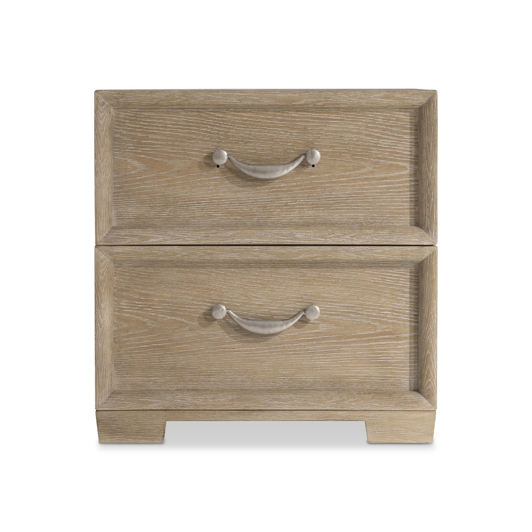 Aventura Marcona Nightstand with Metal Handles - Ornate Home