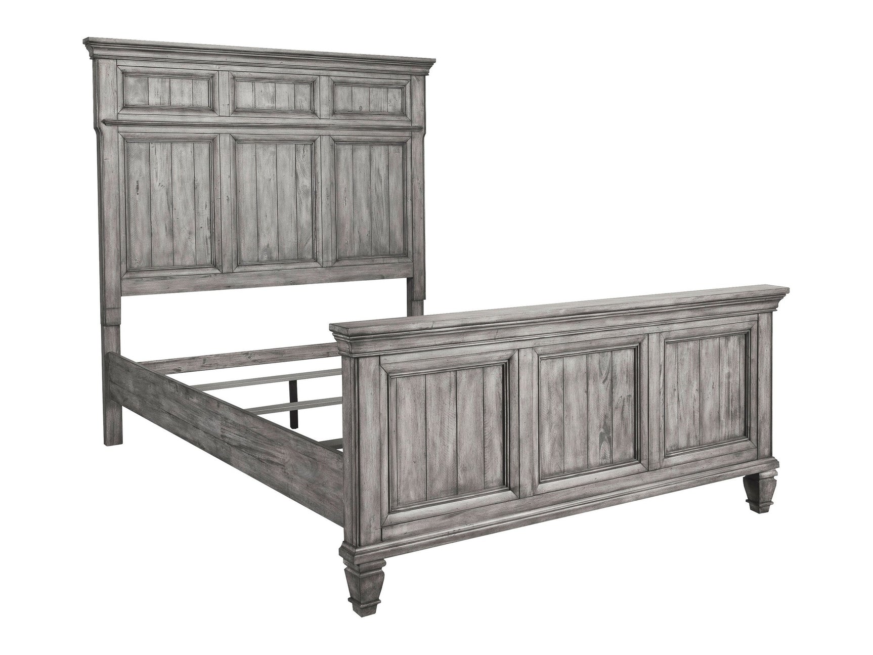 Avenue Weathered Grey California King Panel Bed - Ornate Home