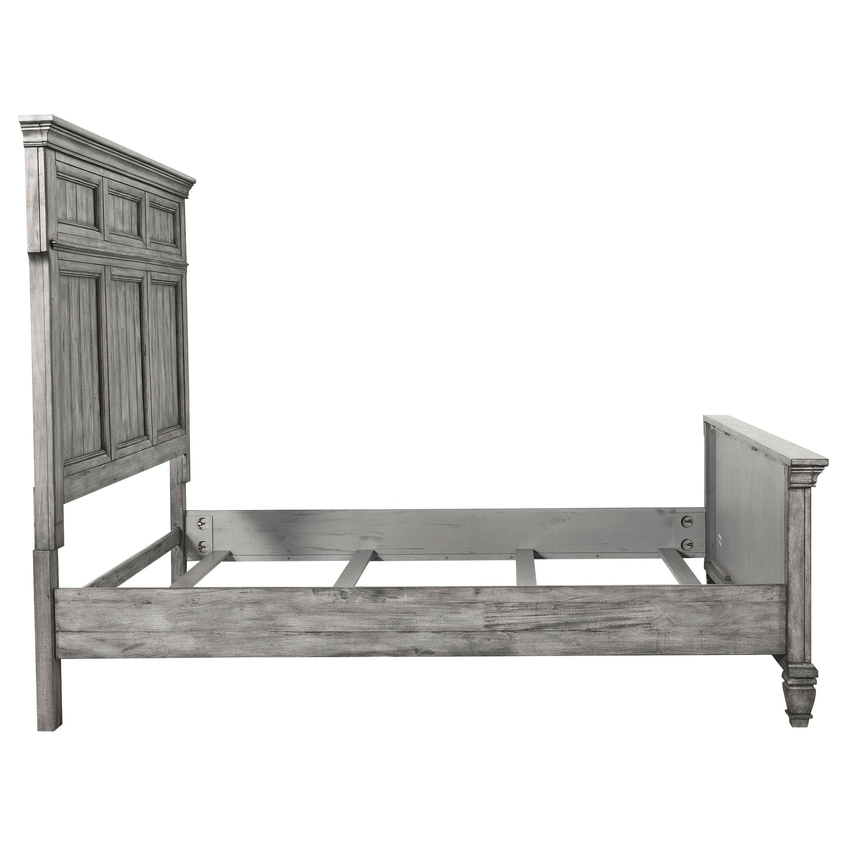 Avenue Weathered Grey California King Panel Bed - Ornate Home
