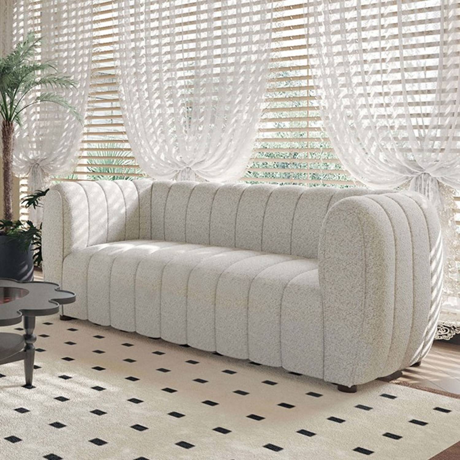 Aversa Off-White Sofa & Loveseat - Ornate Home