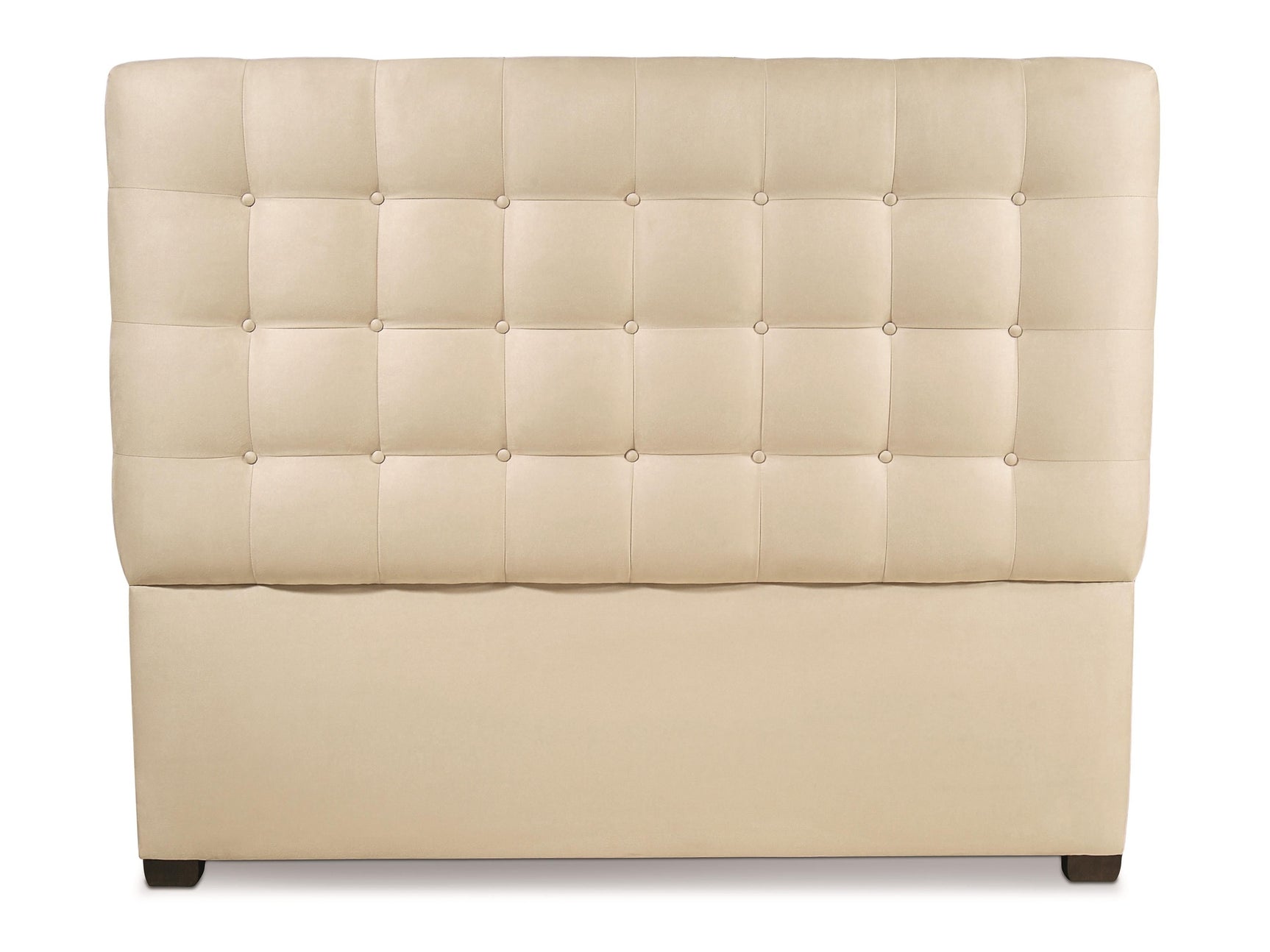 Avery White/Cream Fabric Headboard King - Ornate Home