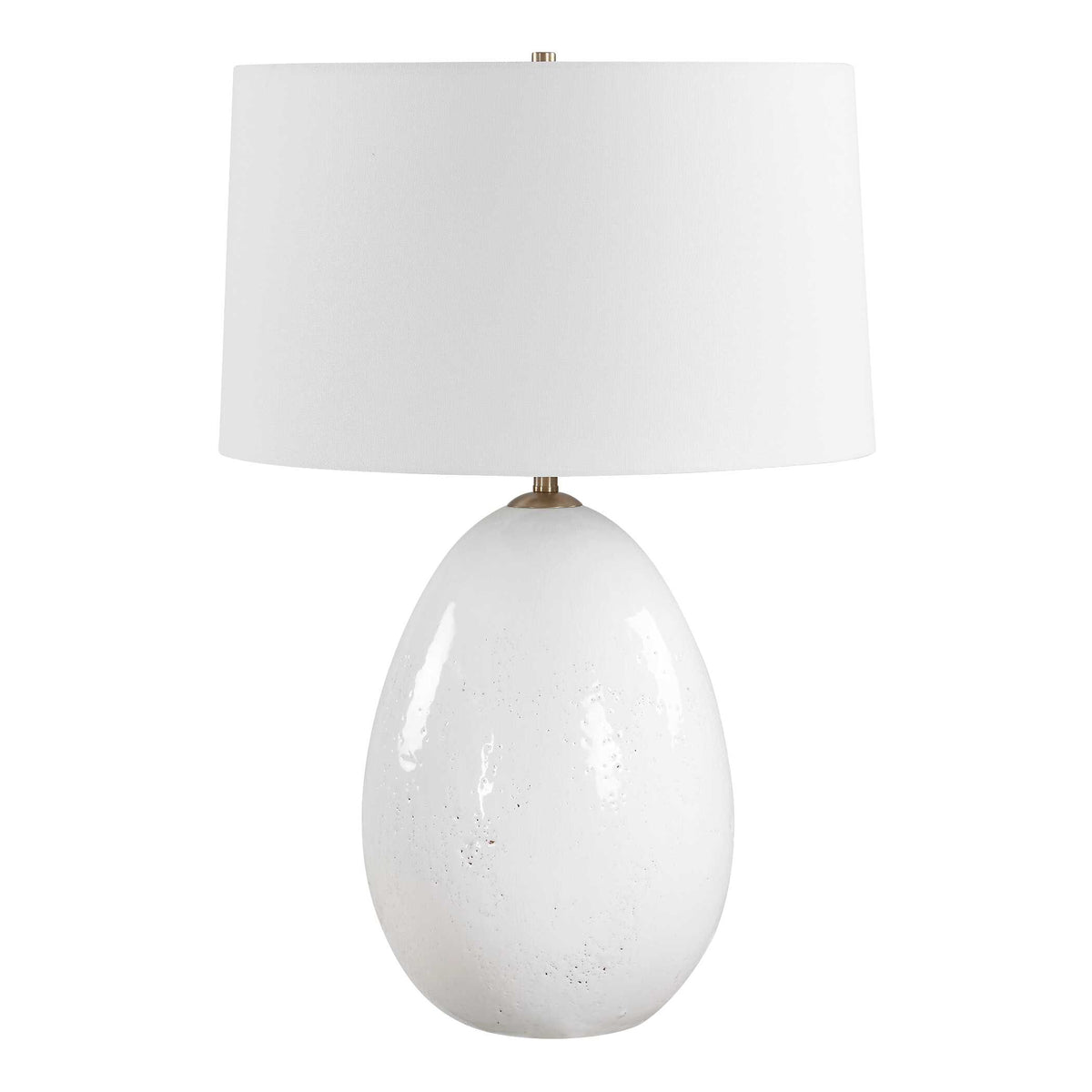 Avery White Glaze Table Lamp - Ornate Home