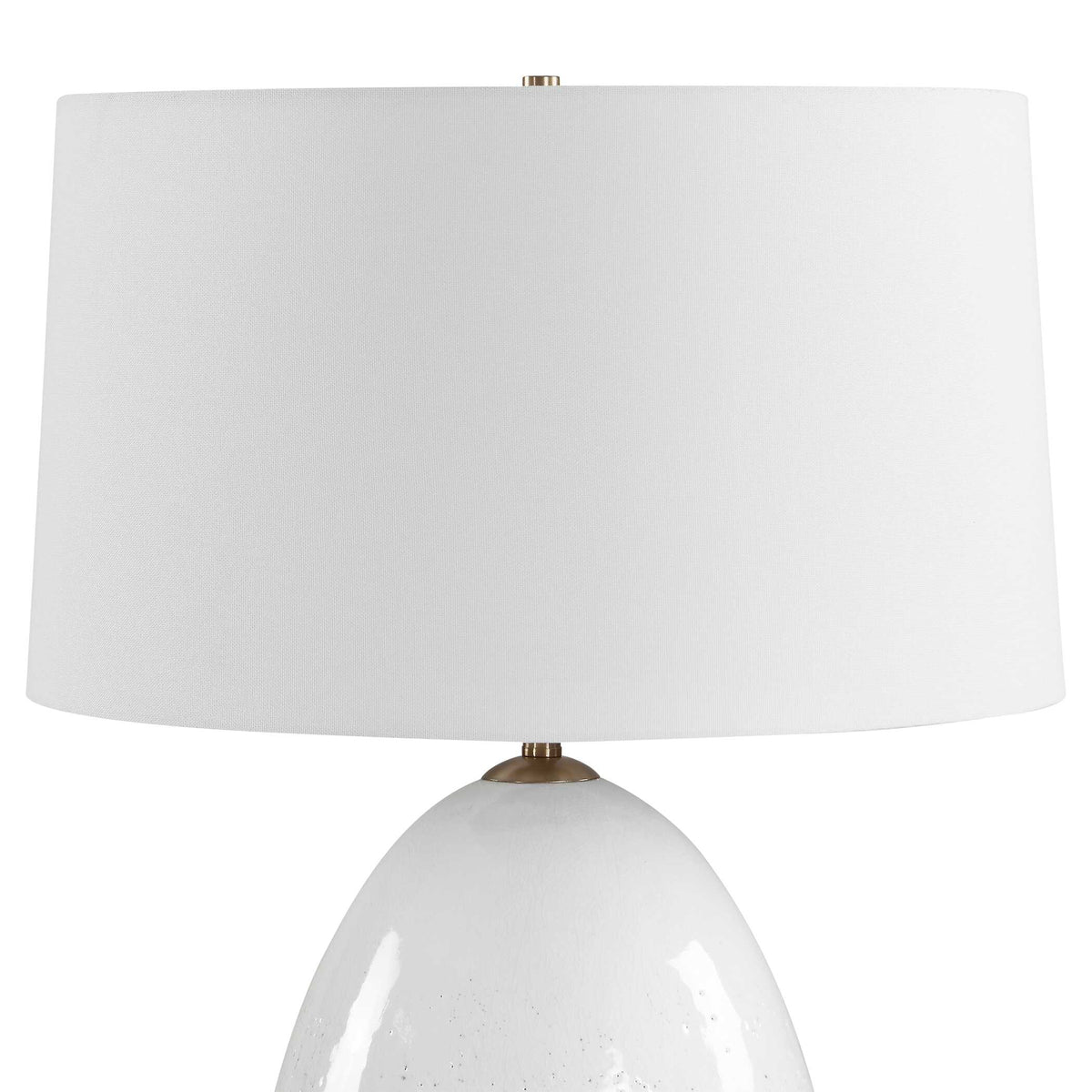 Avery White Glaze Table Lamp - Ornate Home