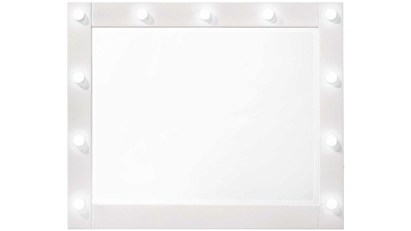 Avery White Vanity Set w/LED Mirror - Ornate Home