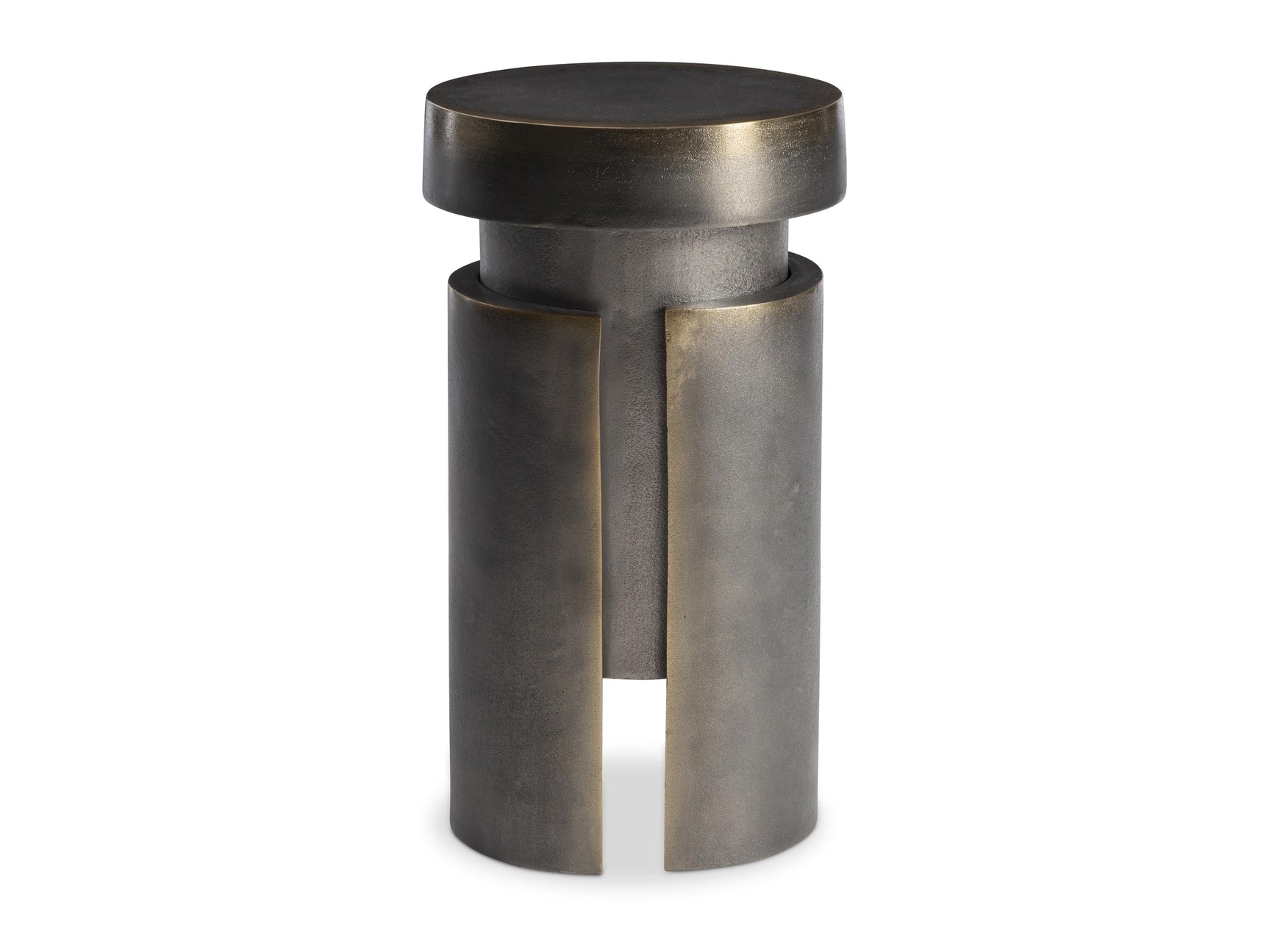 Avi Blackened Brass Accent Table - Ornate Home