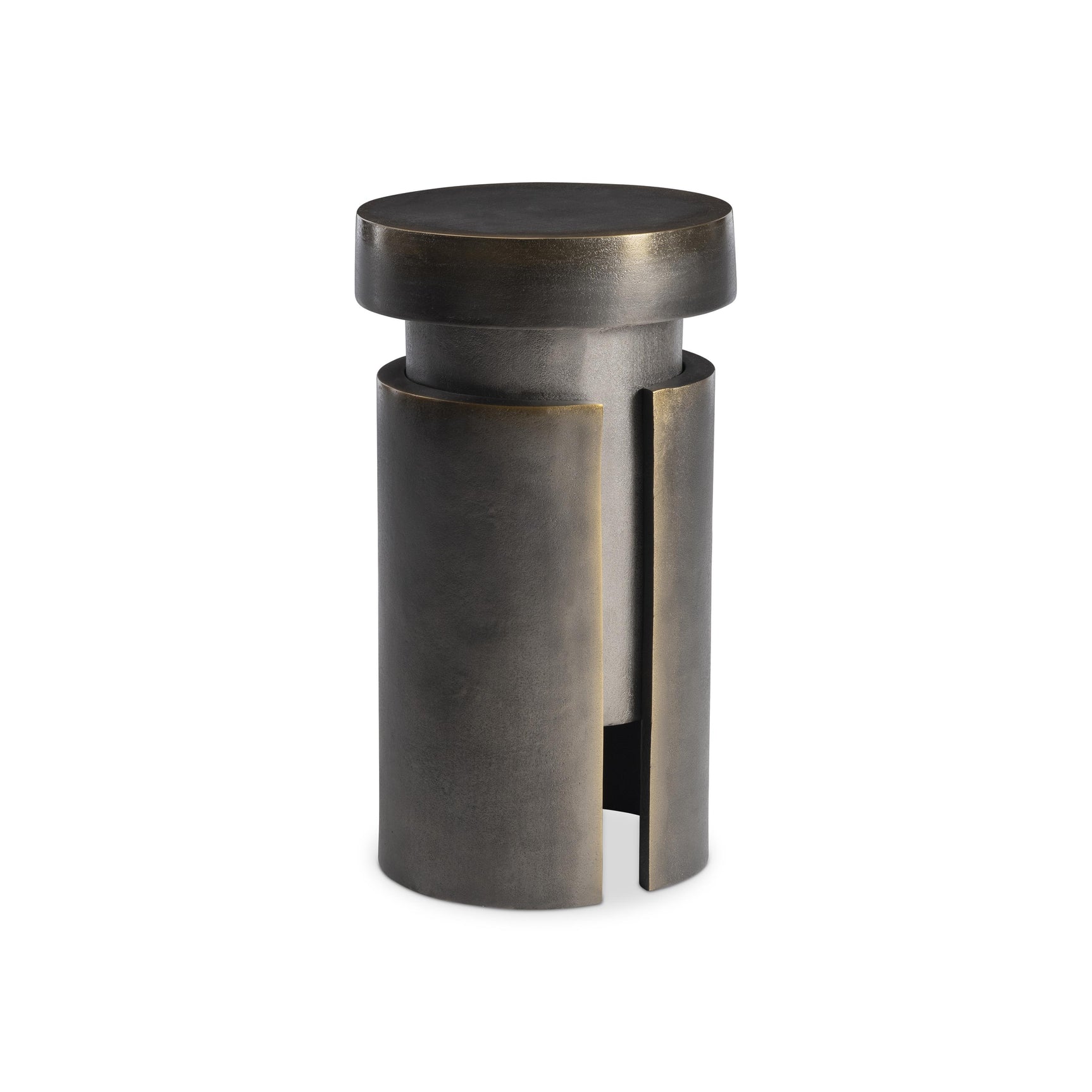 Avi Blackened Brass Accent Table - Ornate Home