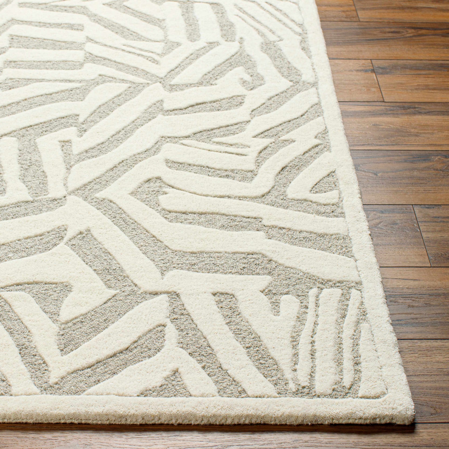 Avian Cream Wool Area Rug - Ornate Home