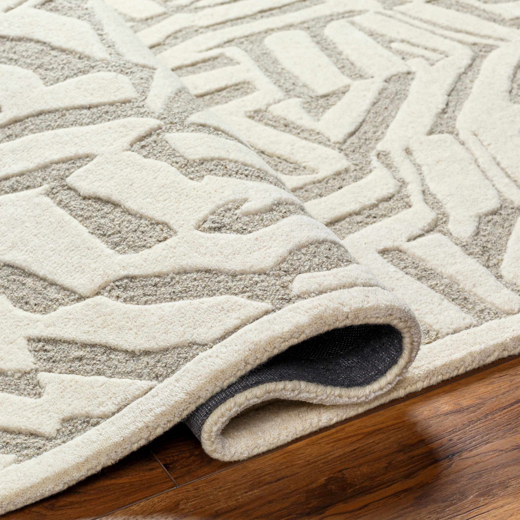 Avian Cream Wool Area Rug - Ornate Home