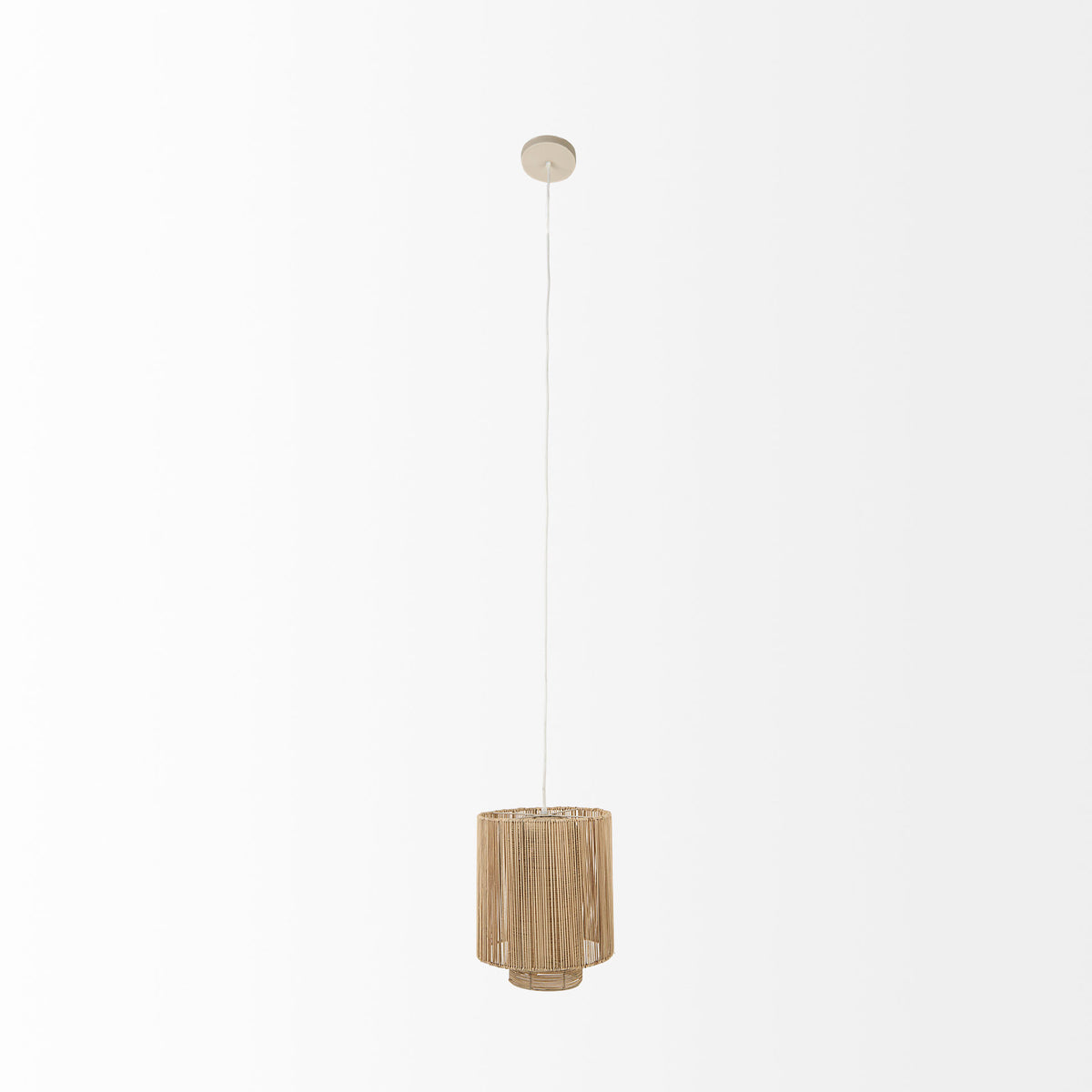 Aviario Natural Cane Cylindrical Pendant Light - Ornate Home