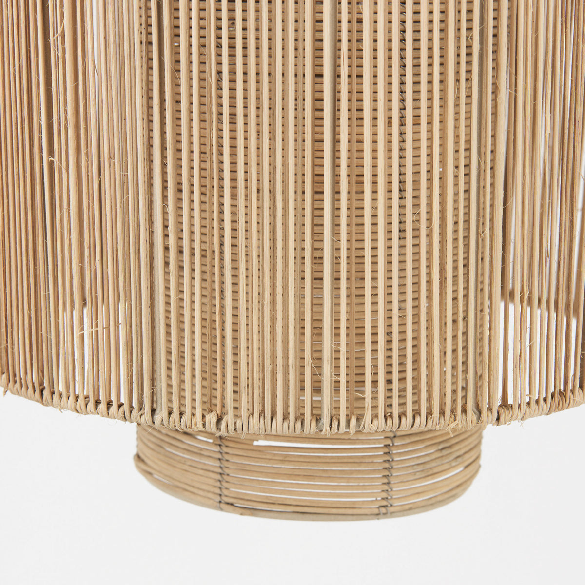 Aviario Natural Cane Cylindrical Pendant Light - Ornate Home