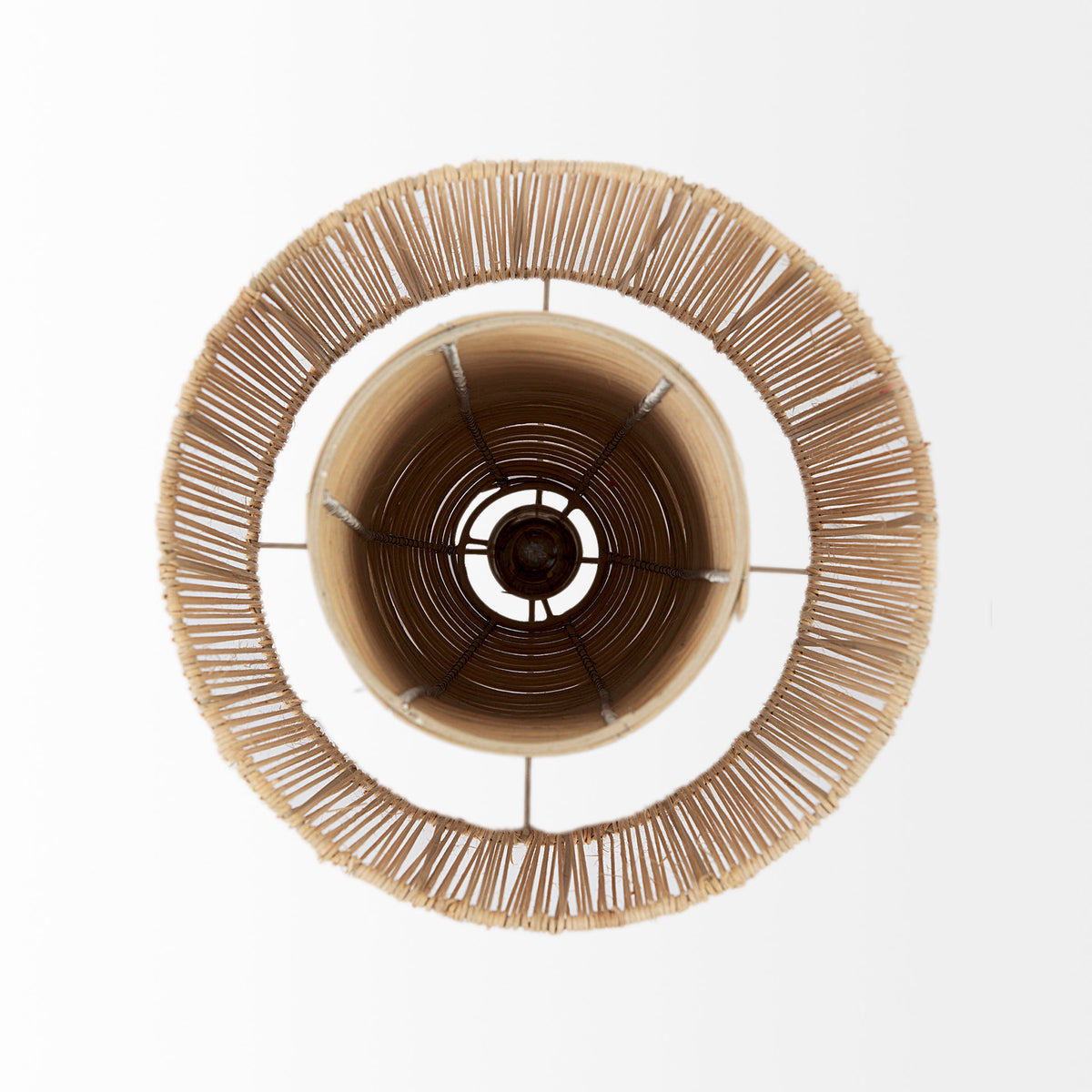 Aviario Natural Cane Cylindrical Pendant Light - Ornate Home