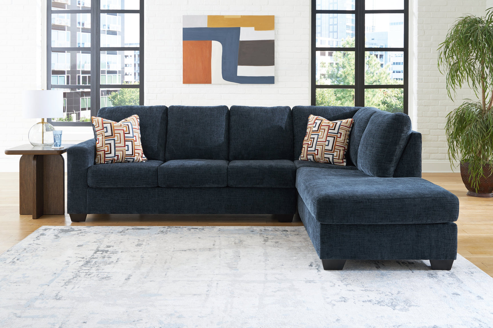 Aviemore Ink 2-Piece Sectional with RAF Chaise - Ornate Home