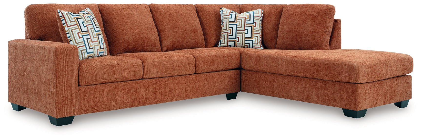 Aviemore Spice 2-Piece Sectional with RAF Chaise - Ornate Home