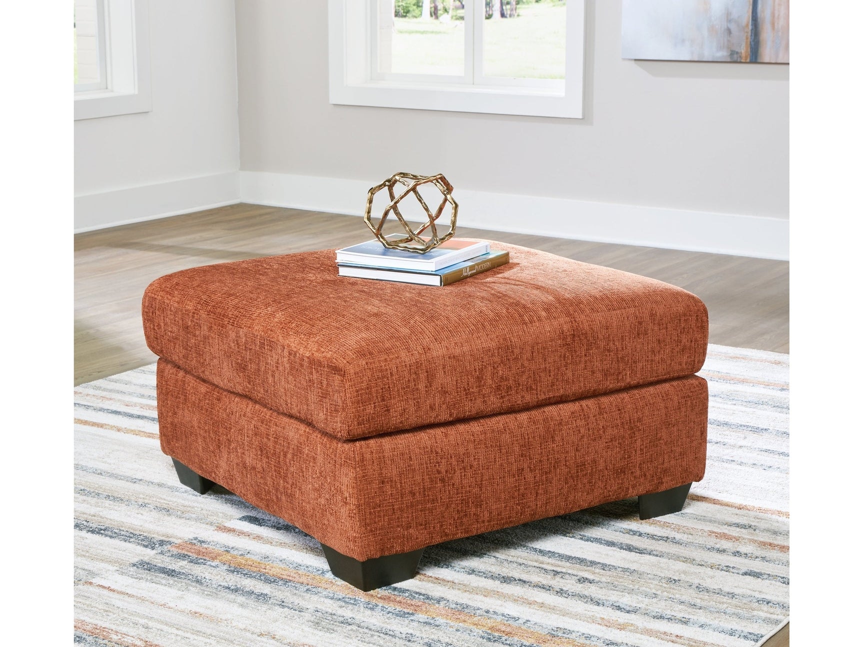 Aviemore Spice Oversized Accent Ottoman - Ornate Home