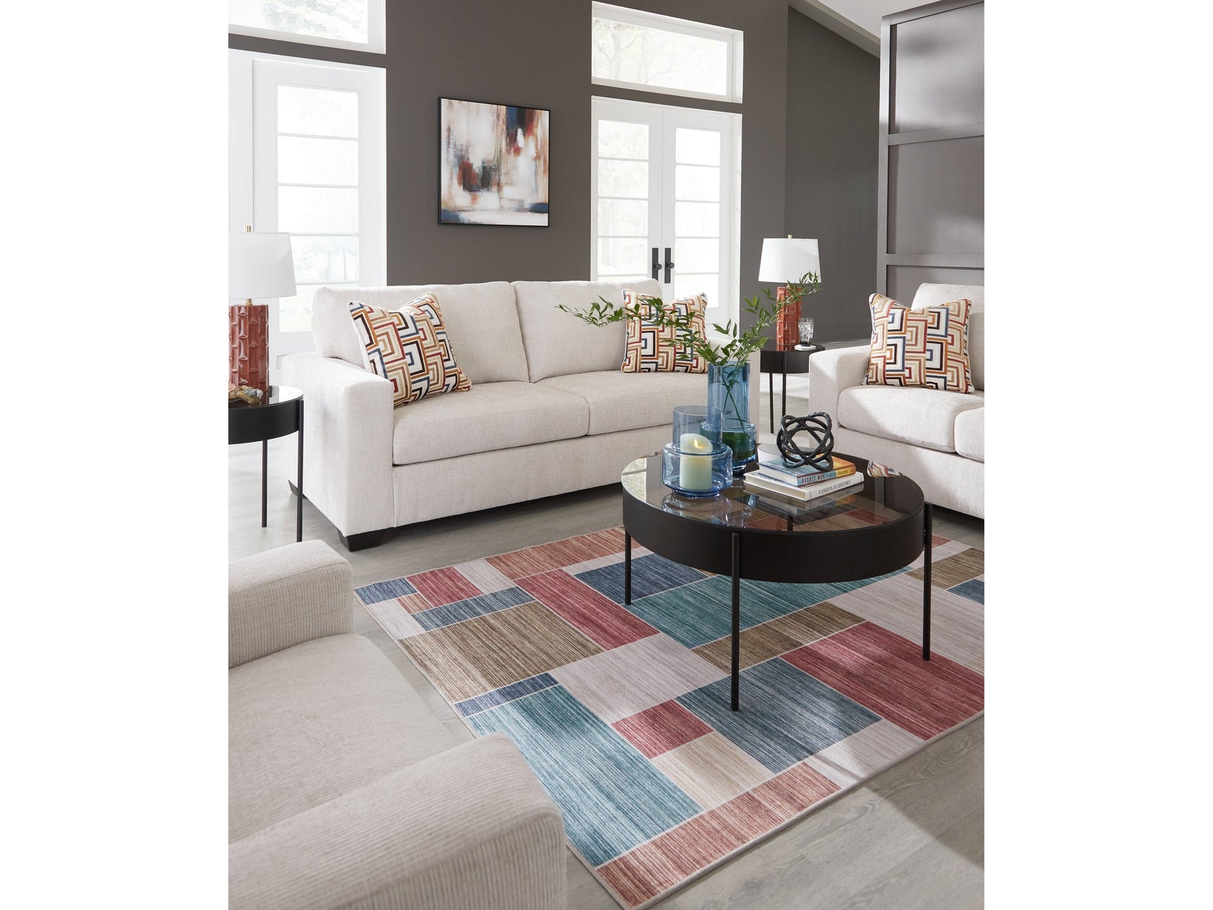 Aviemore Stone Queen Sofa Sleeper and Loveseat (Online Special Price) - Ornate Home