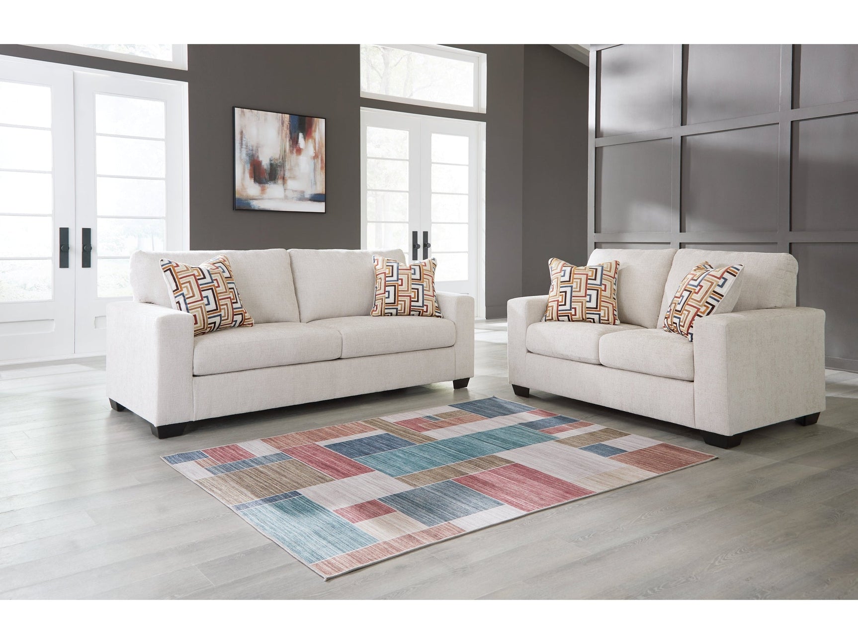 Aviemore Stone Sofa and Loveseat (Online Special Price) - Ornate Home