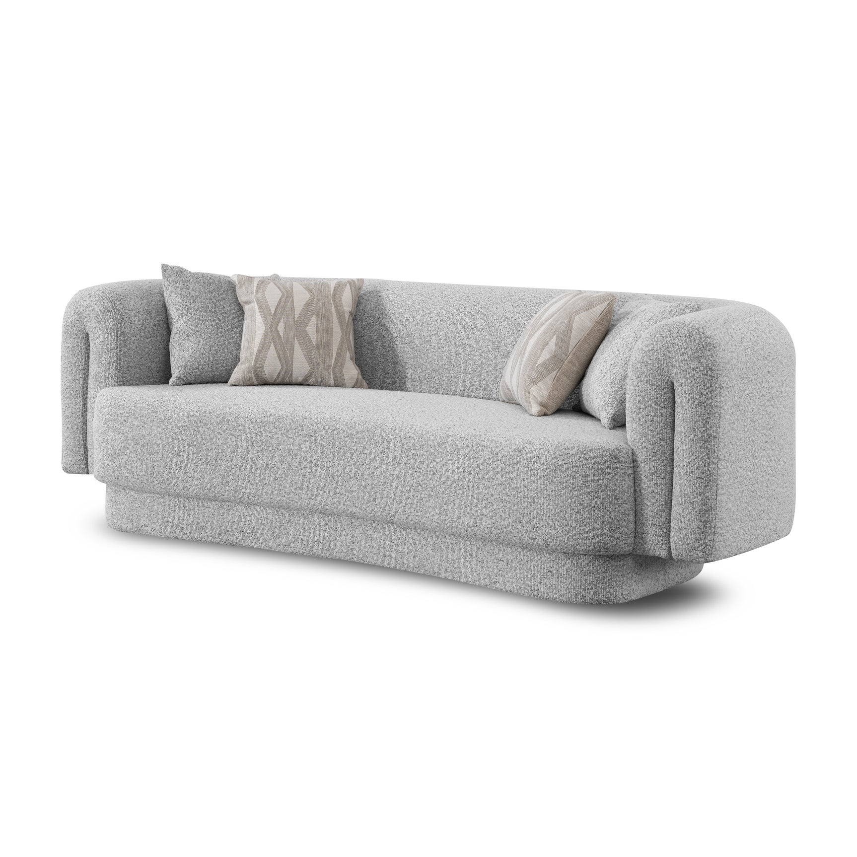 Avila Gray Living Room Set / 4pc - Ornate Home