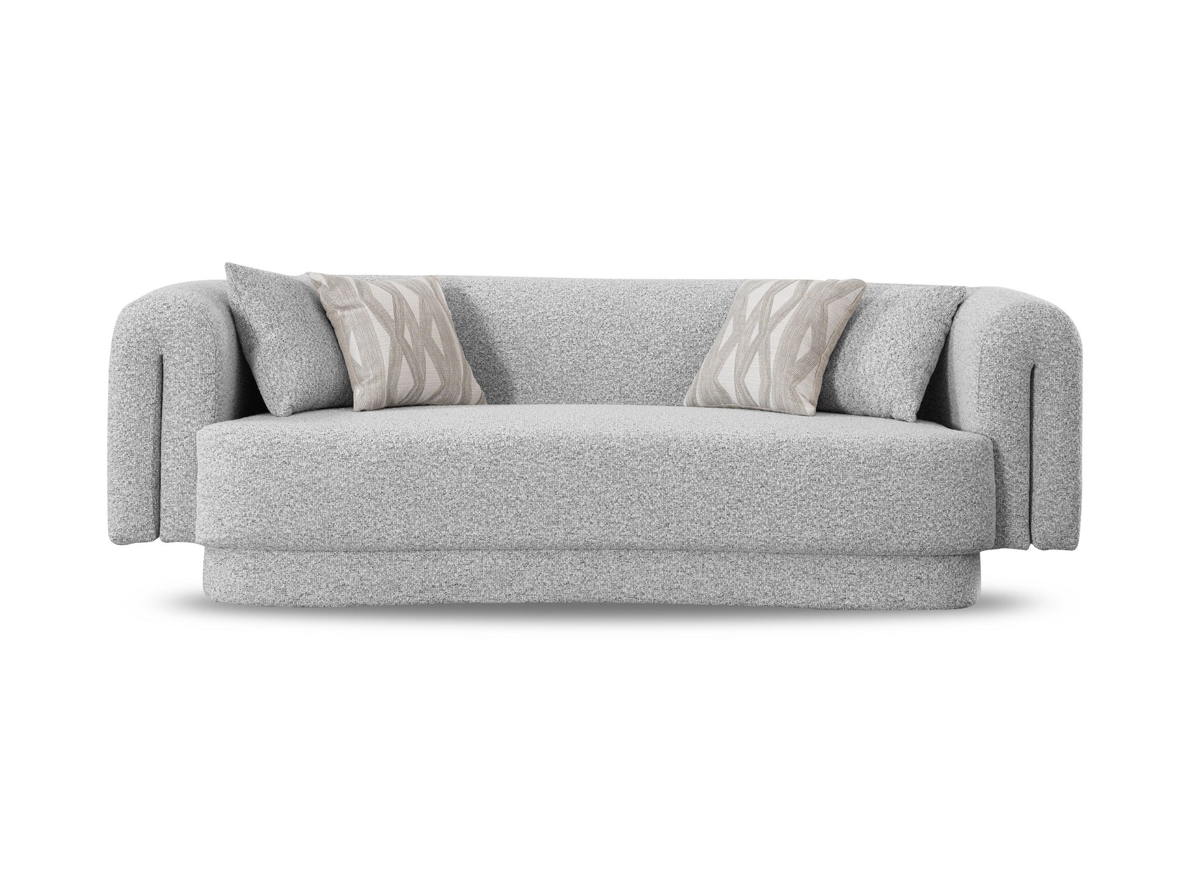 Avila Gray Living Room Set / 4pc - Ornate Home