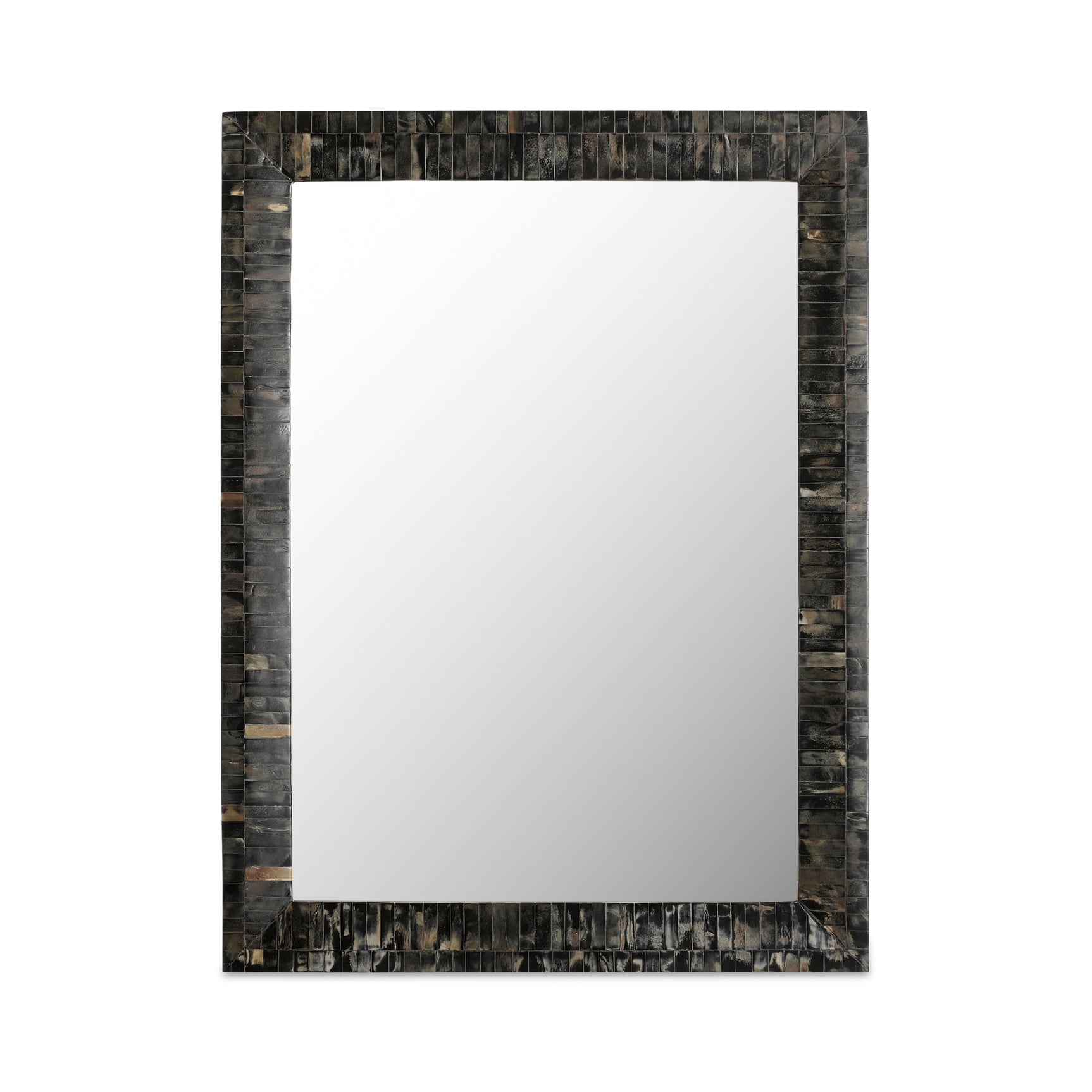 Avis Black Horn Inlay Mirror - Ornate Home