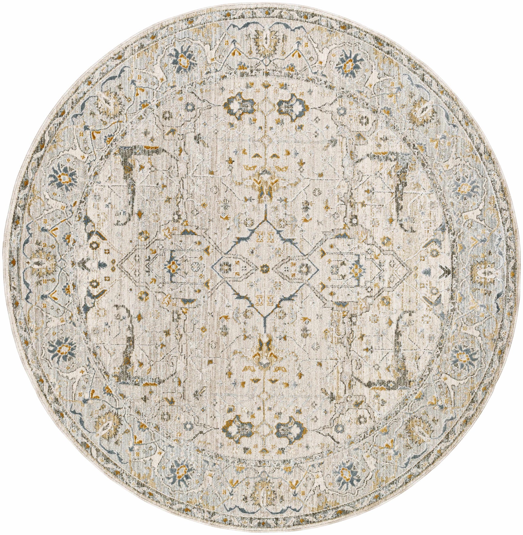 Aviva Off-White Textured Rug with Fringes - Ornate Home
