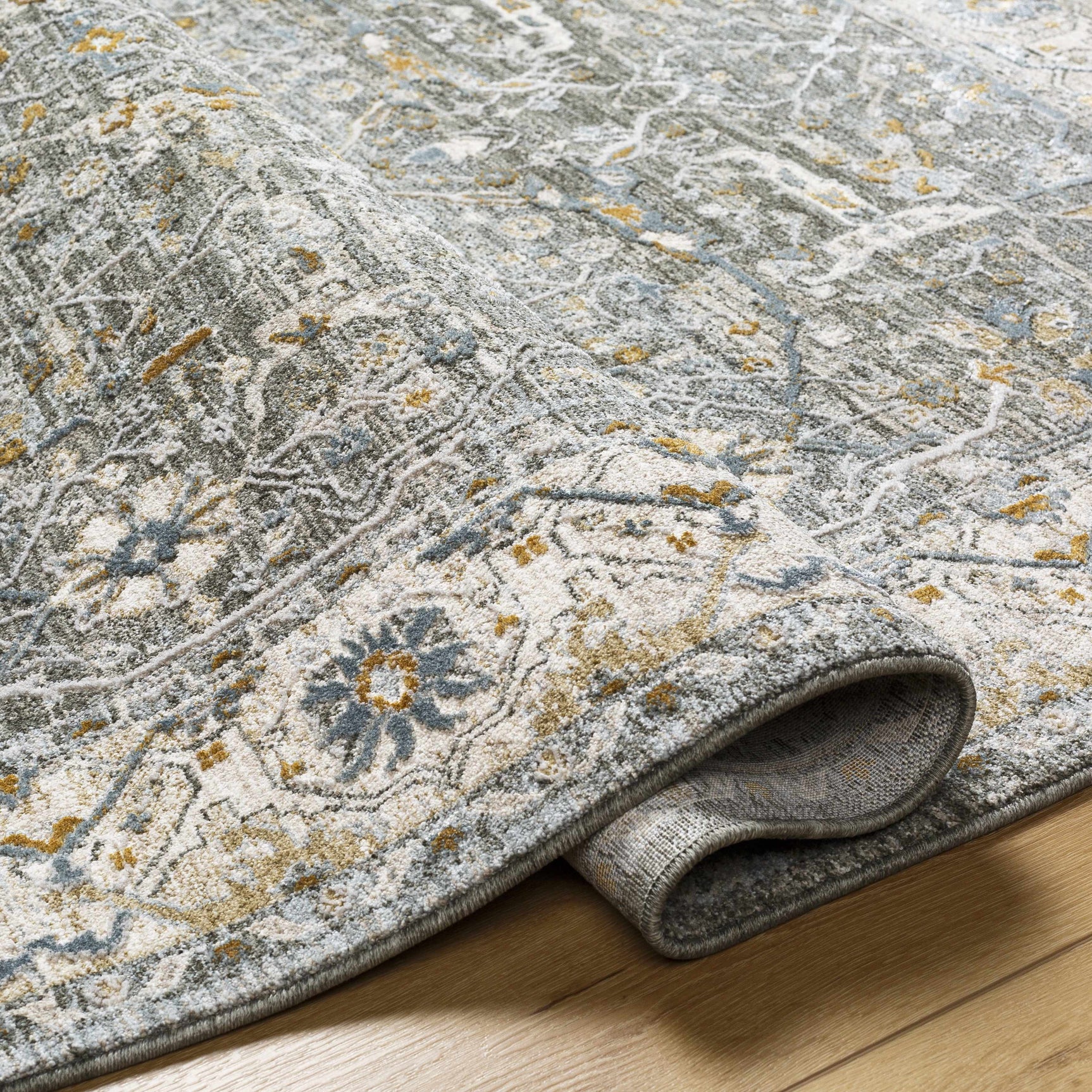 Aviva Teal Textured Rug with Fringes - Ornate Home