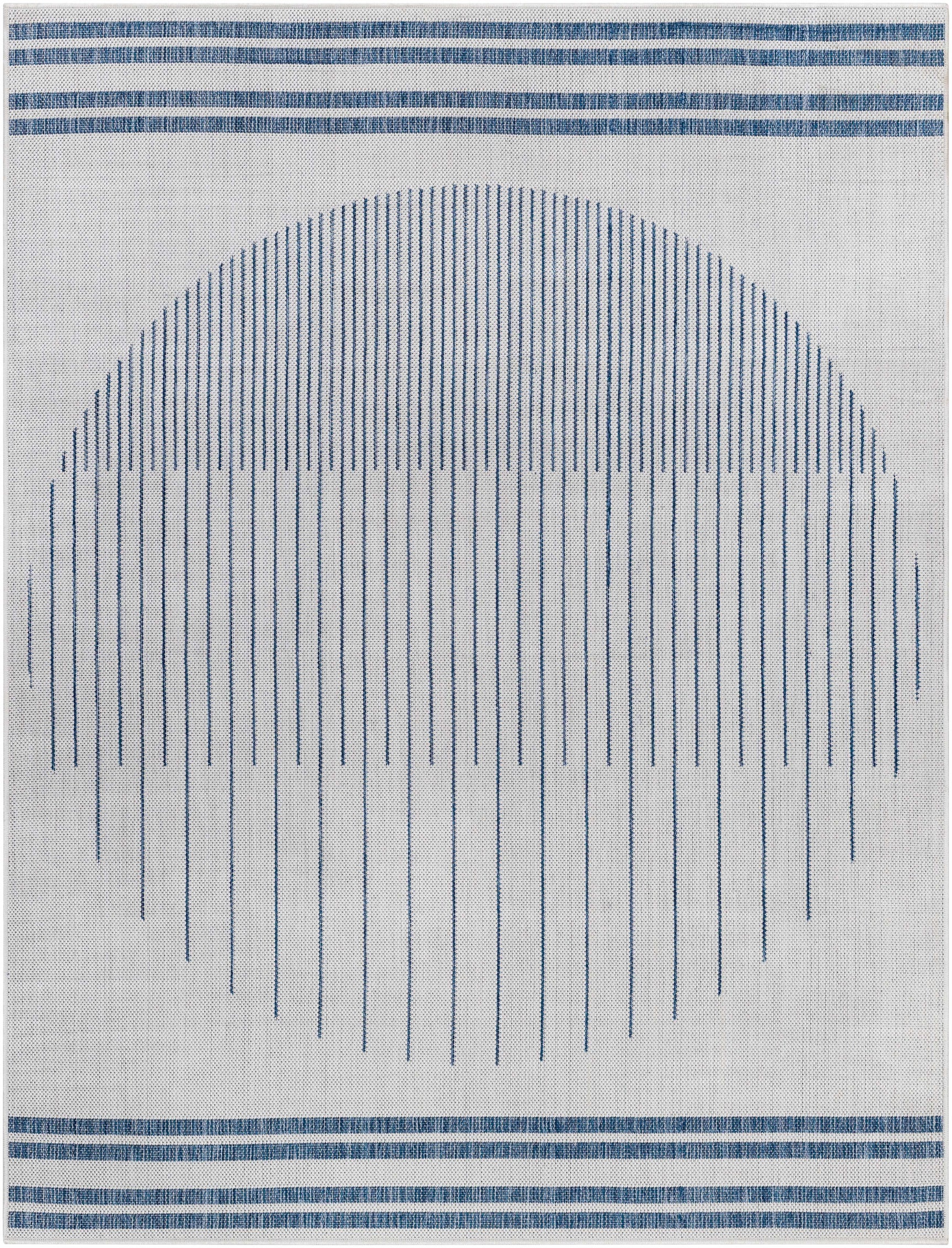Aviya Blue & Gray Outdoor Area Rug - Clearance - Ornate Home