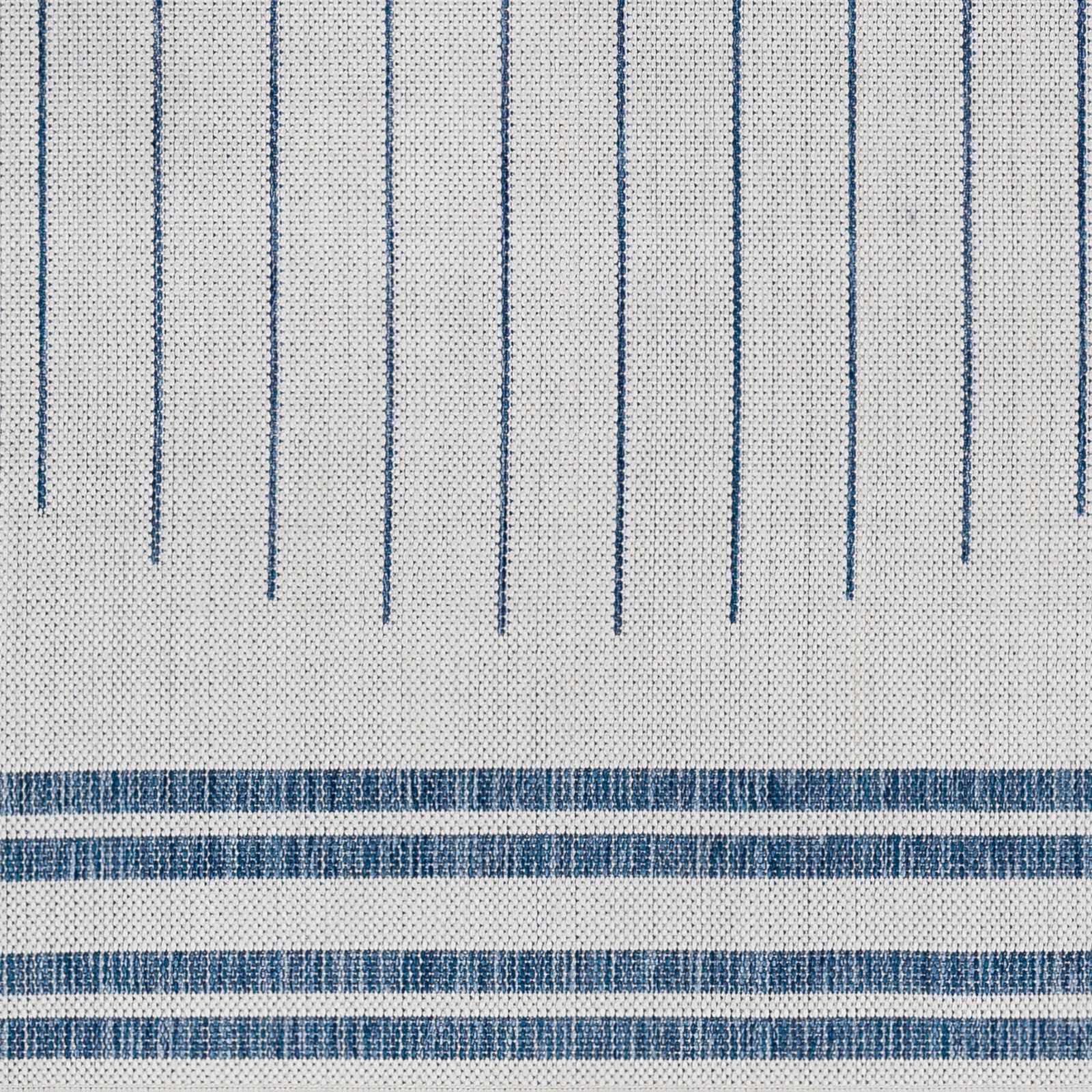 Aviya Blue & Gray Outdoor Area Rug - Clearance - Ornate Home