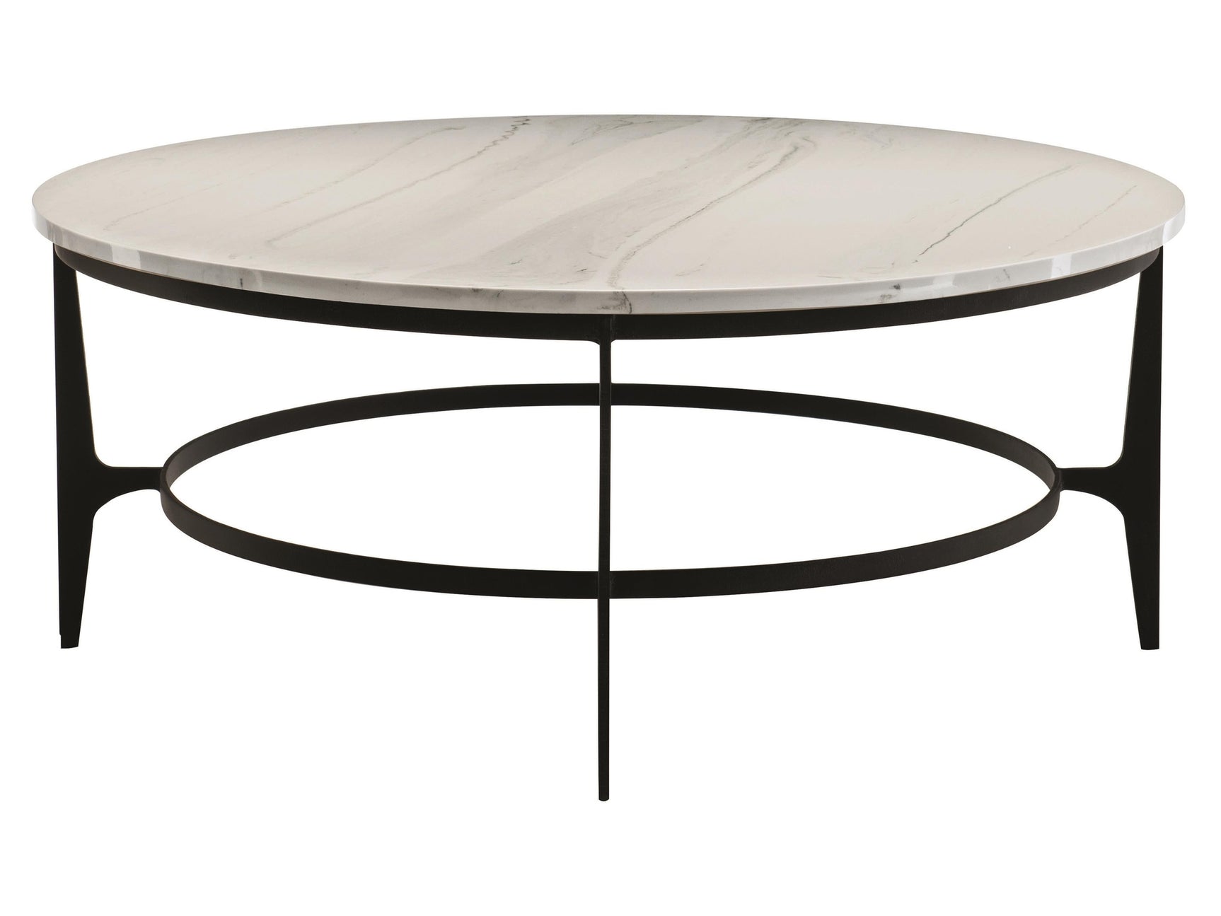 Avondale Faux Marble/Blackened Steel Cocktail Table - Ornate Home