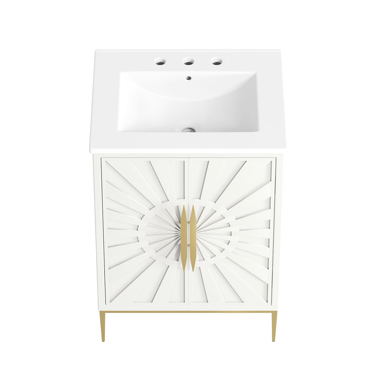 Awaken White 24" Bathroom Vanity - Ornate Home