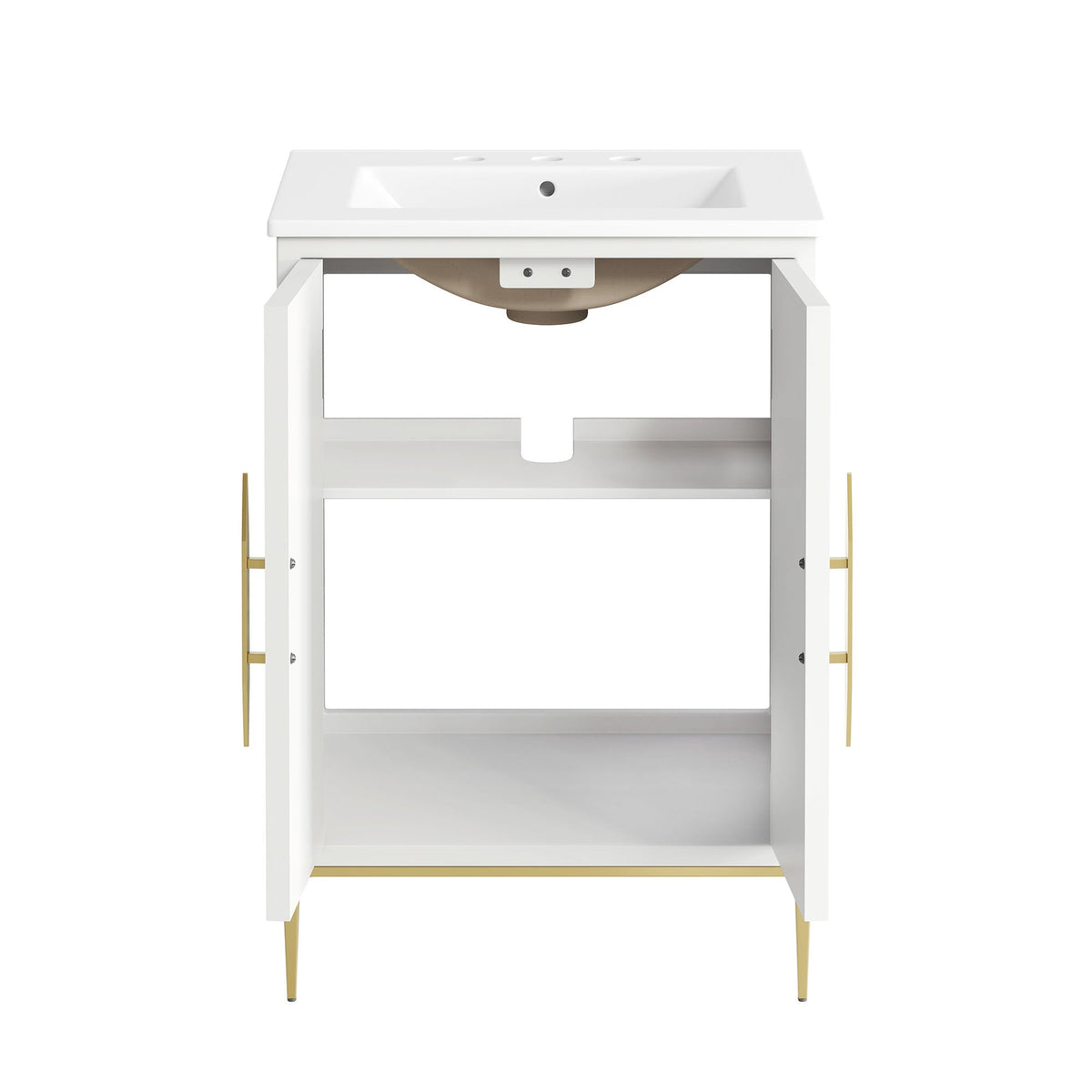 Awaken White 24" Bathroom Vanity - Ornate Home