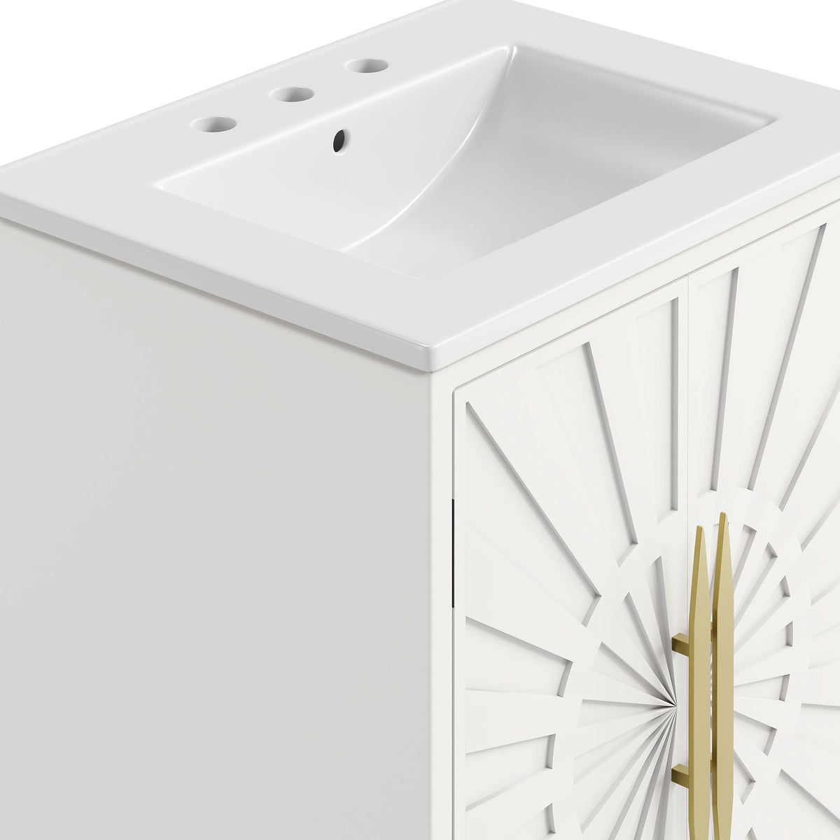 Awaken White 24" Bathroom Vanity - Ornate Home
