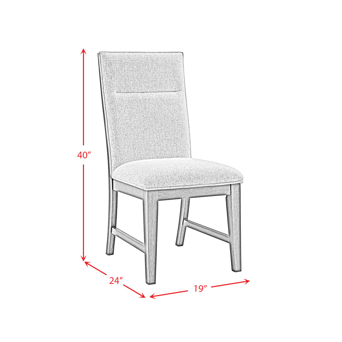Axel Espresso/Light Grey Dining Chair (Set of 2) - Ornate Home
