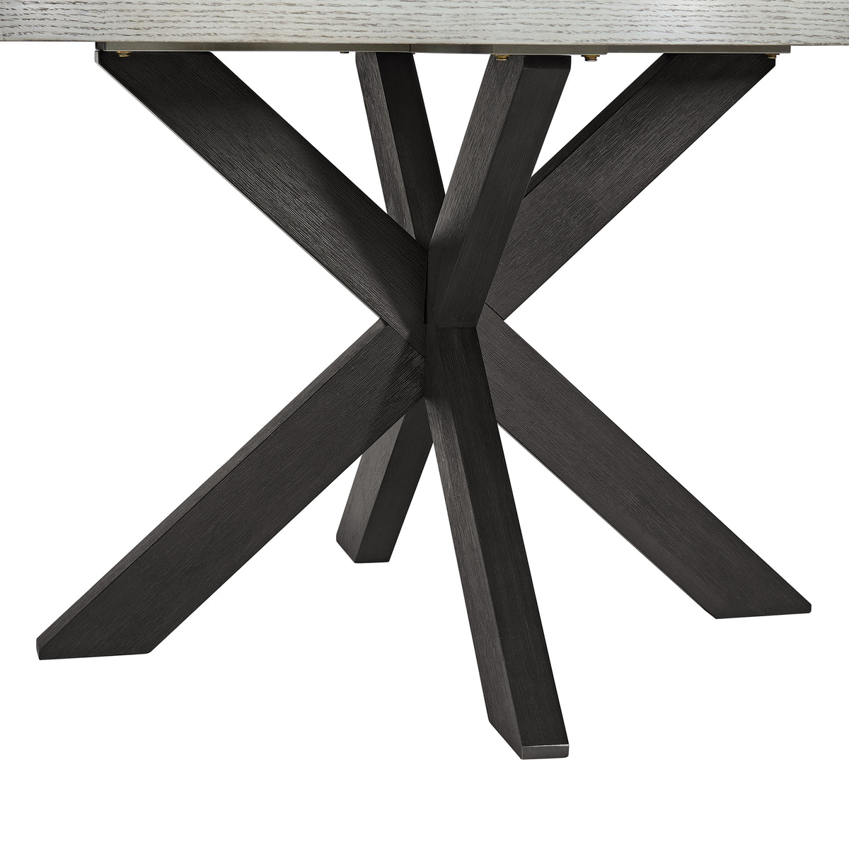 Axel Espresso Round Dining Table with Light Grey Top - Ornate Home