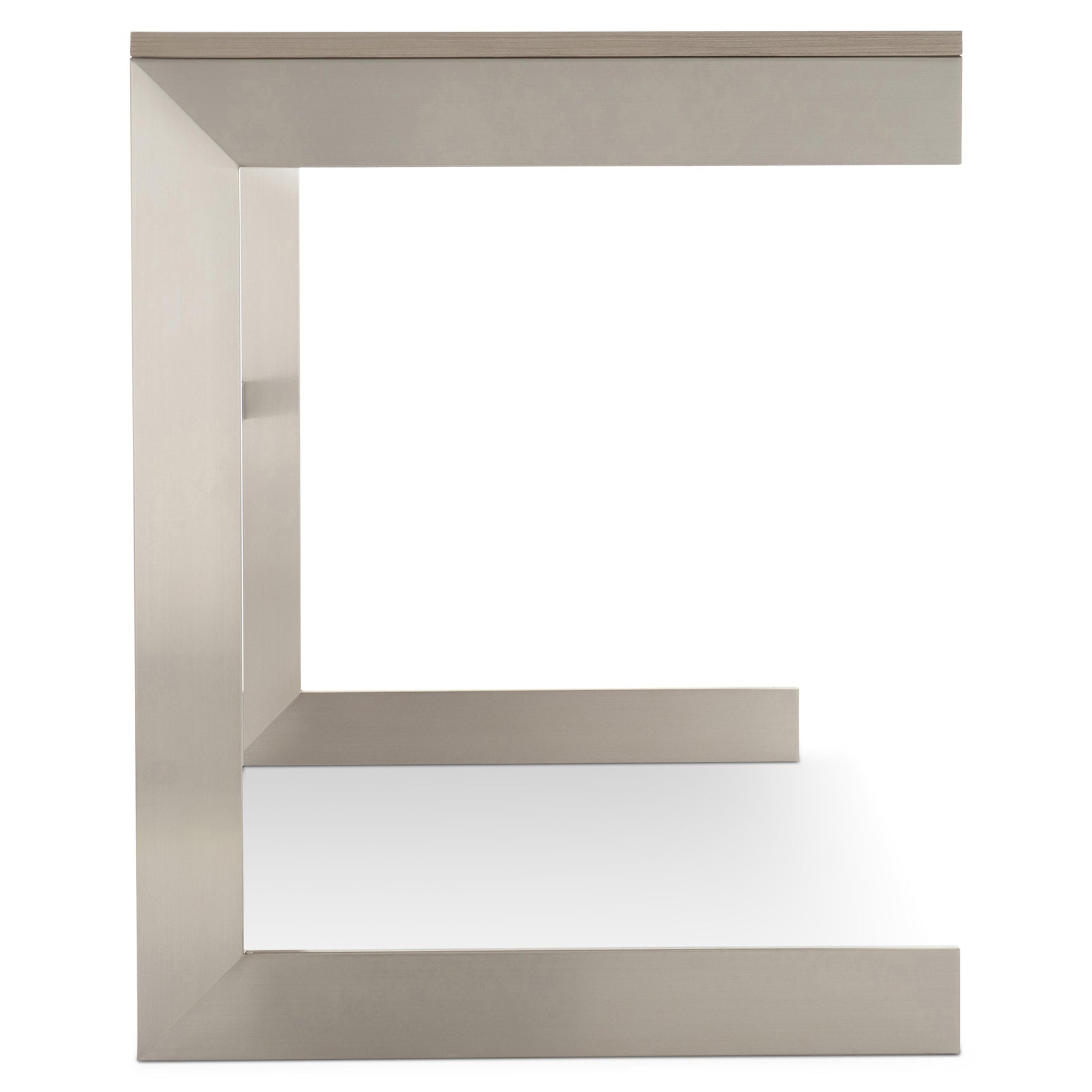 Axiom Brushed Silver/Linear Grey Desk - Ornate Home