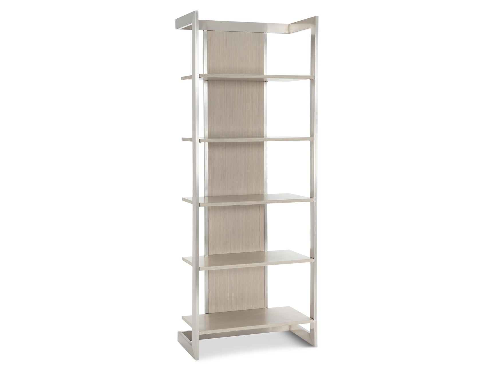 Axiom Brushed Silver/Linear Grey Etagere - Ornate Home