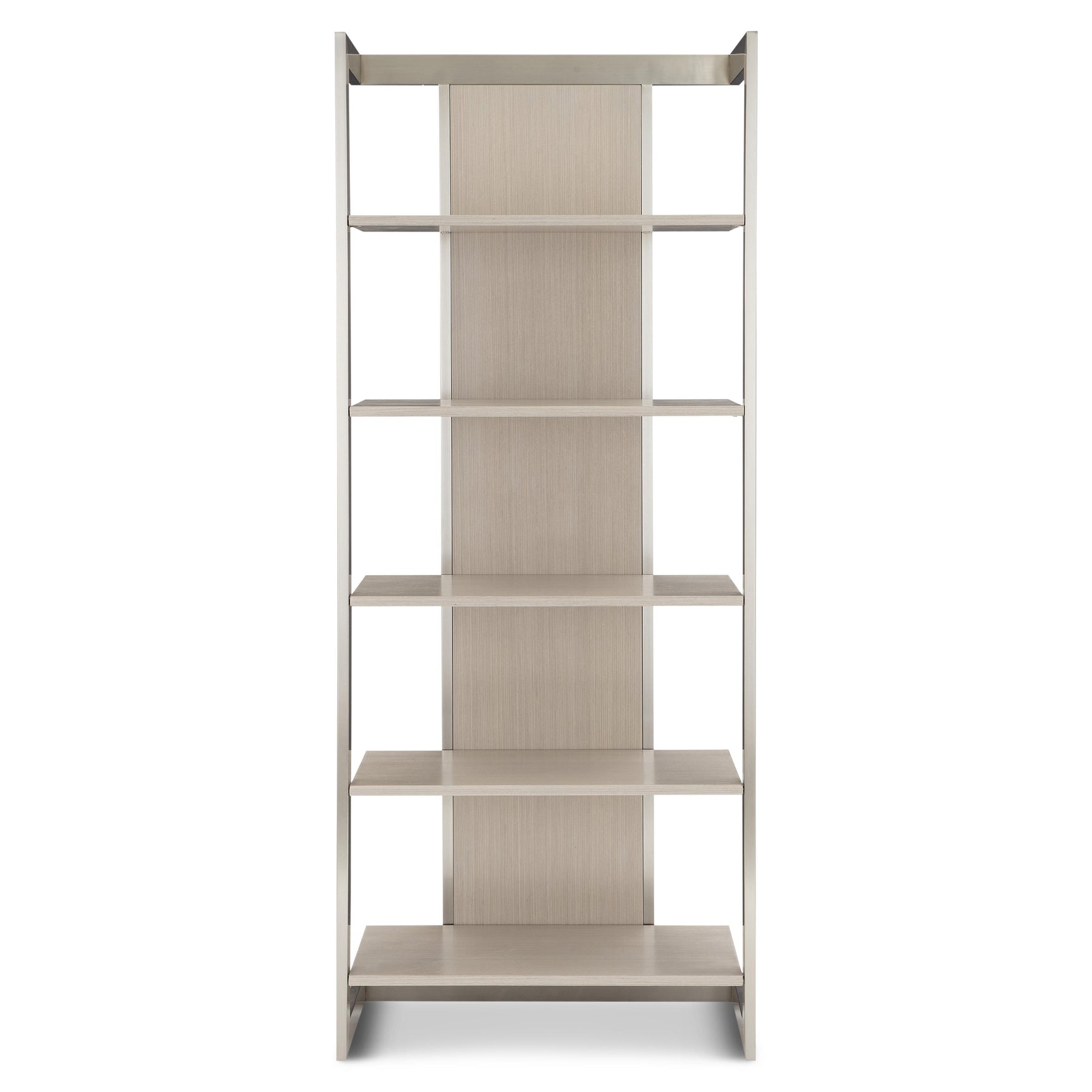 Axiom Brushed Silver/Linear Grey Etagere - Ornate Home