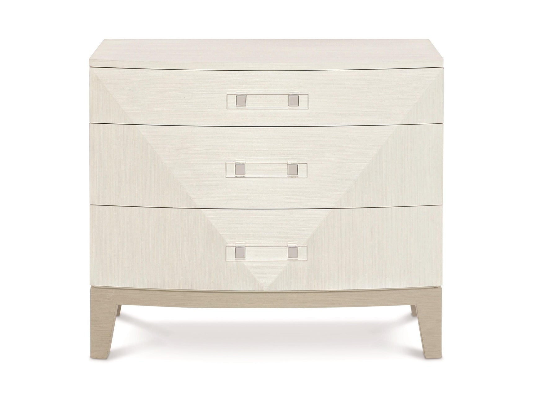 Axiom Linear Grey/Linear White Nightstand (34" W) - Ornate Home