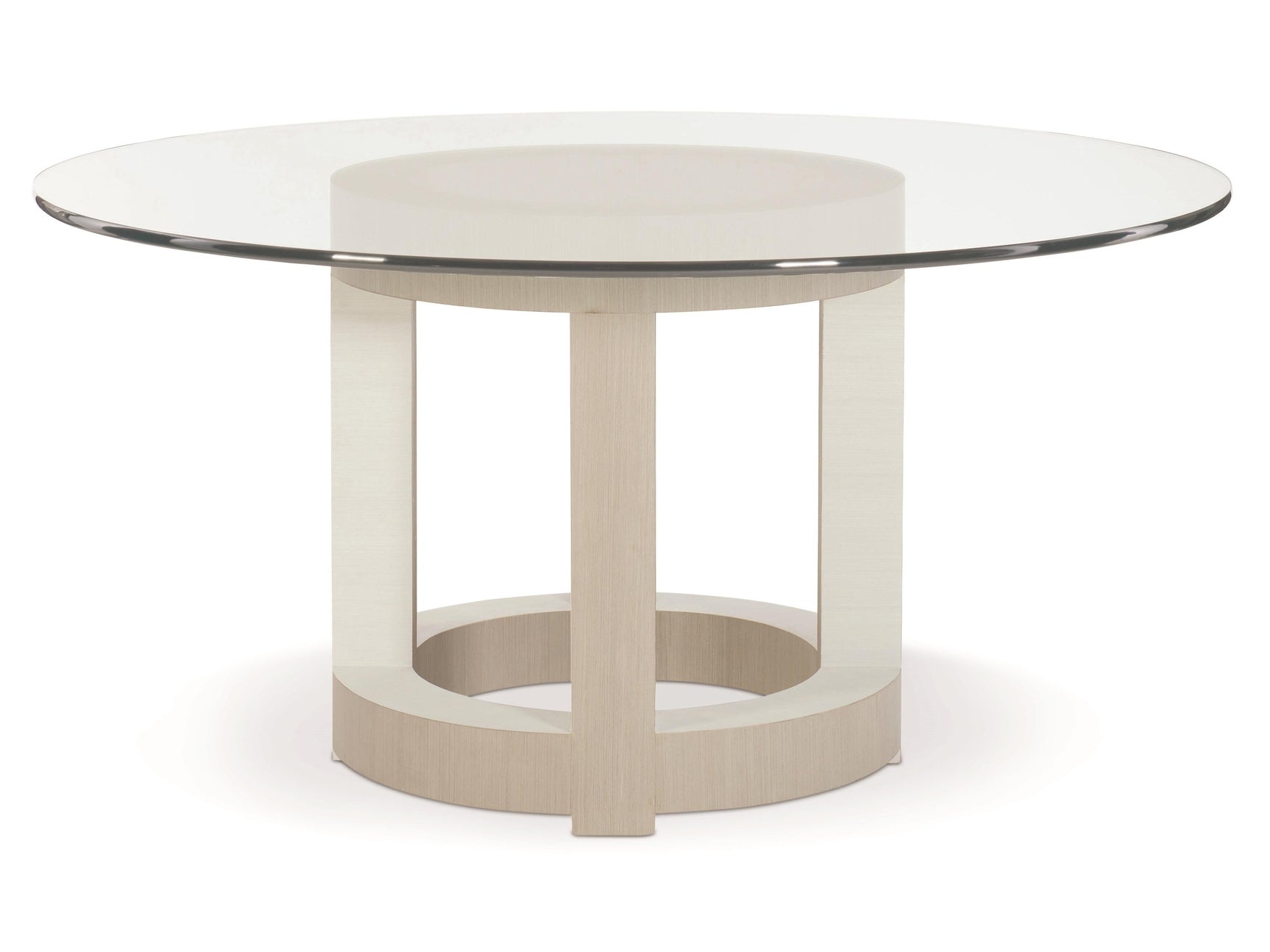 Axiom Linear Grey/Linear White Round 60" Dining Table - Ornate Home