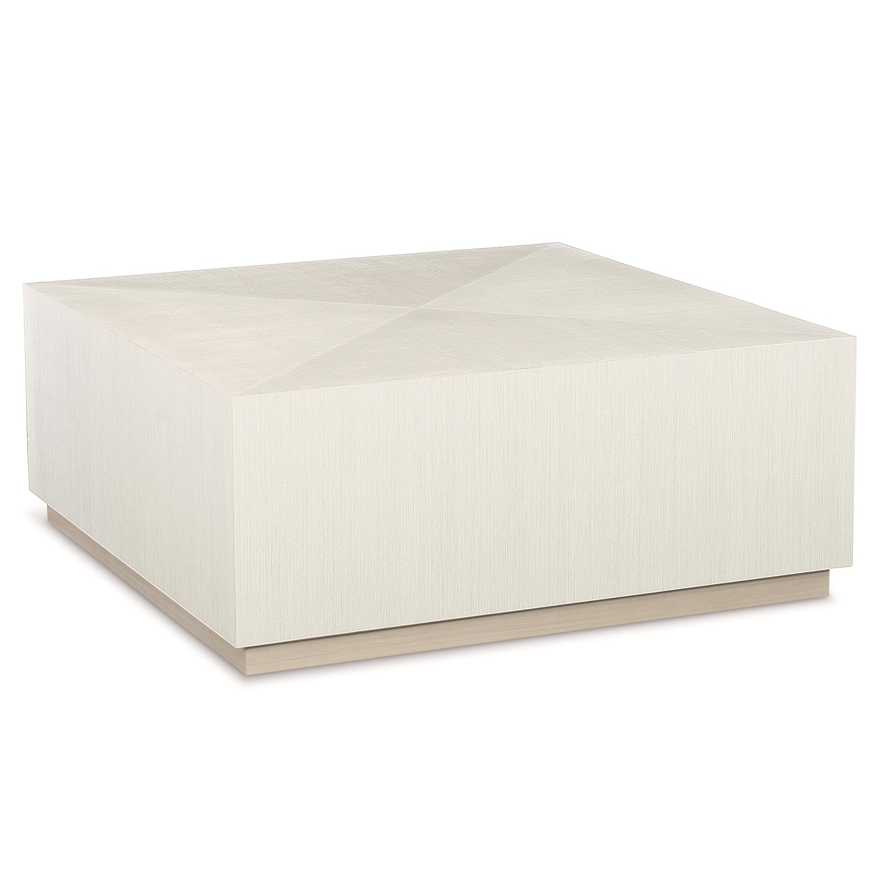 Axiom Linear Grey/Linear White Square Cocktail Table - Ornate Home